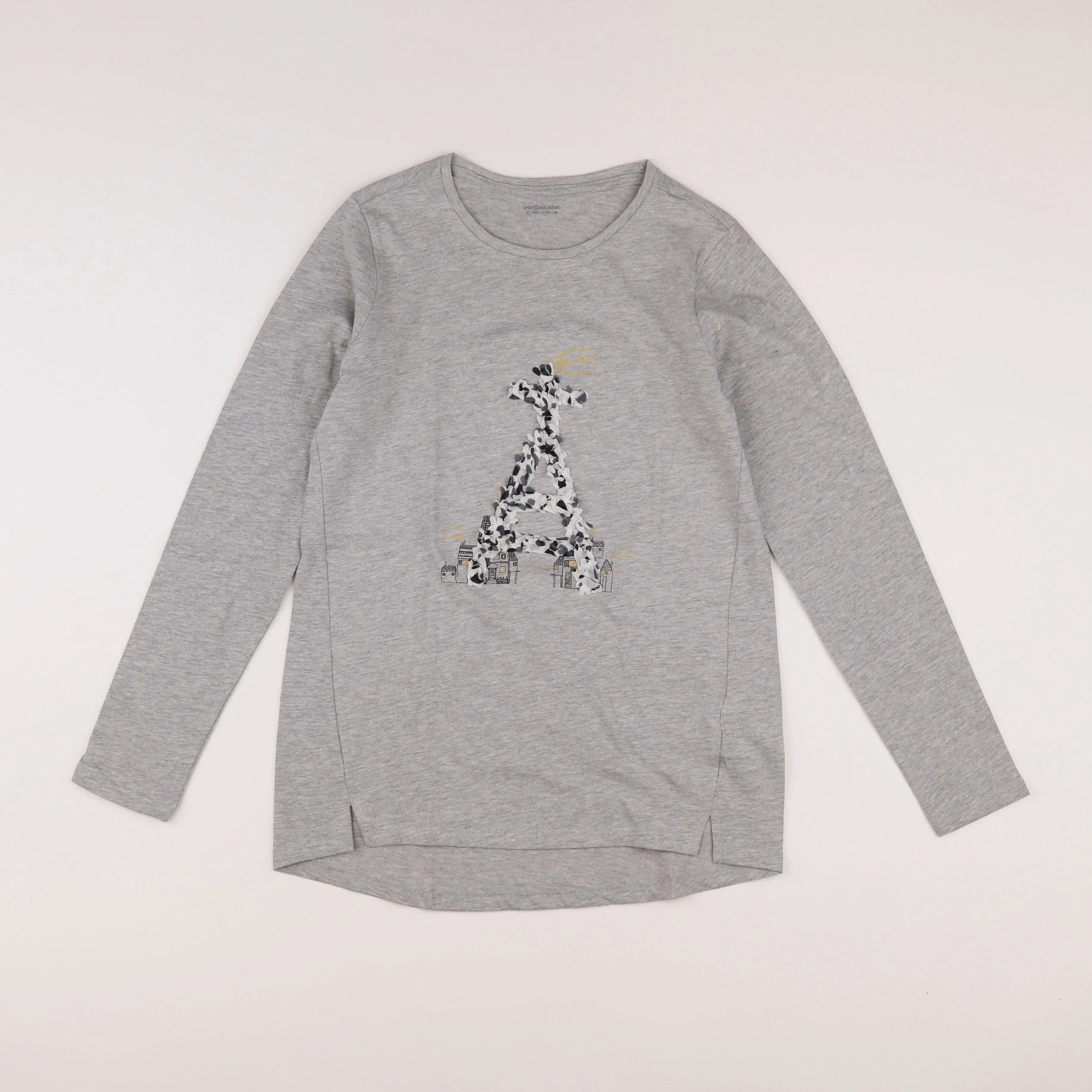 Vertbaudet - tee-shirt gris - 12 ans