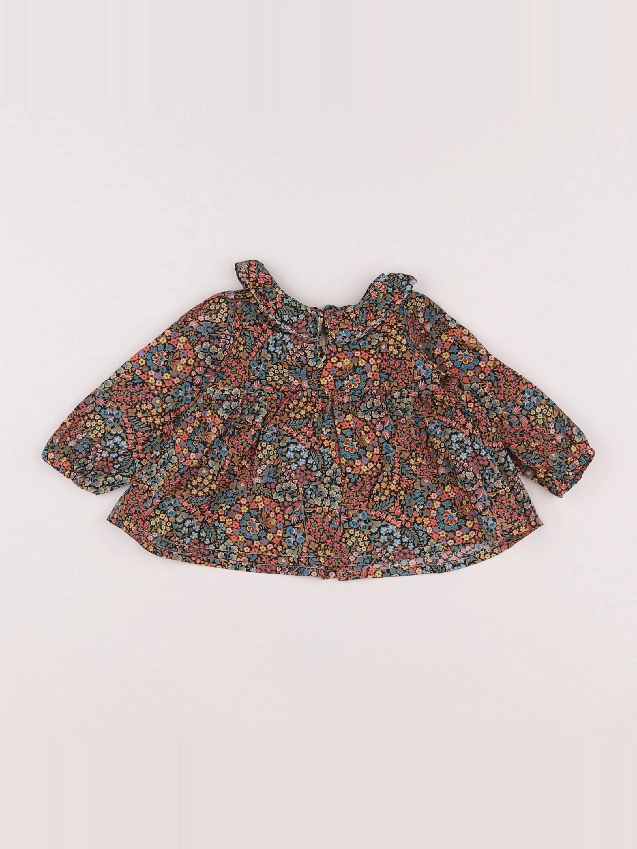 Bonton - blouse multicolore - 6 mois