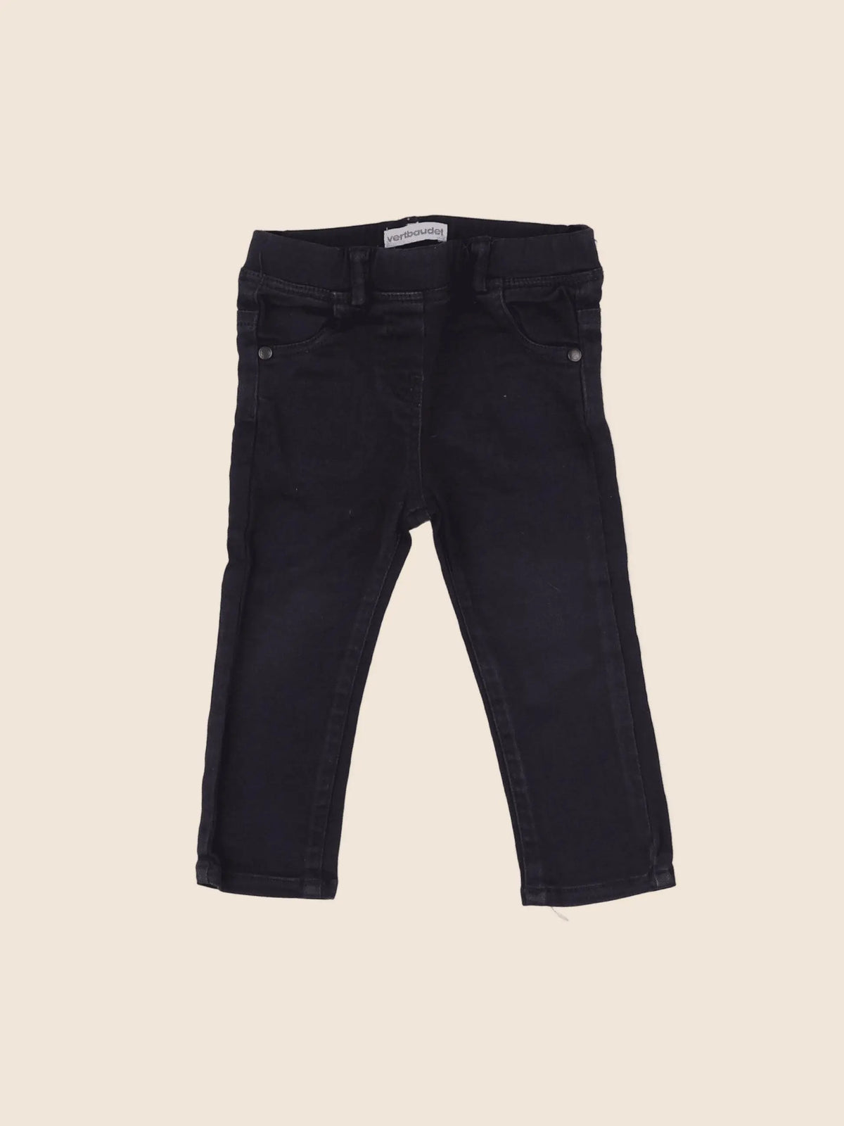 Vertbaudet - jegging gris - 12 mois