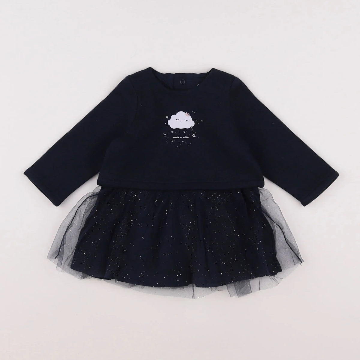 Vertbaudet - robe bleu - 3 mois