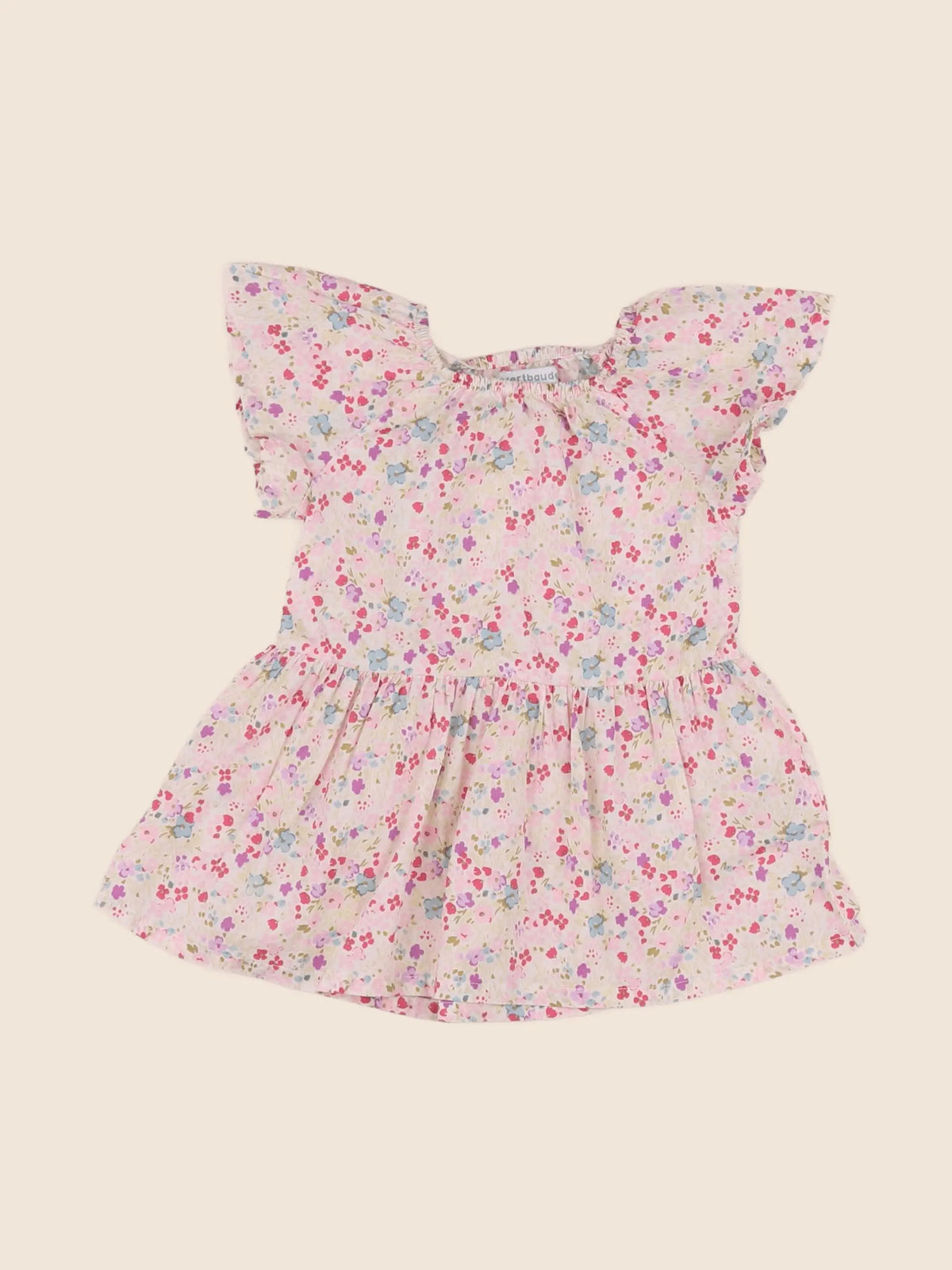 Vertbaudet - robe multicolore - 9 mois