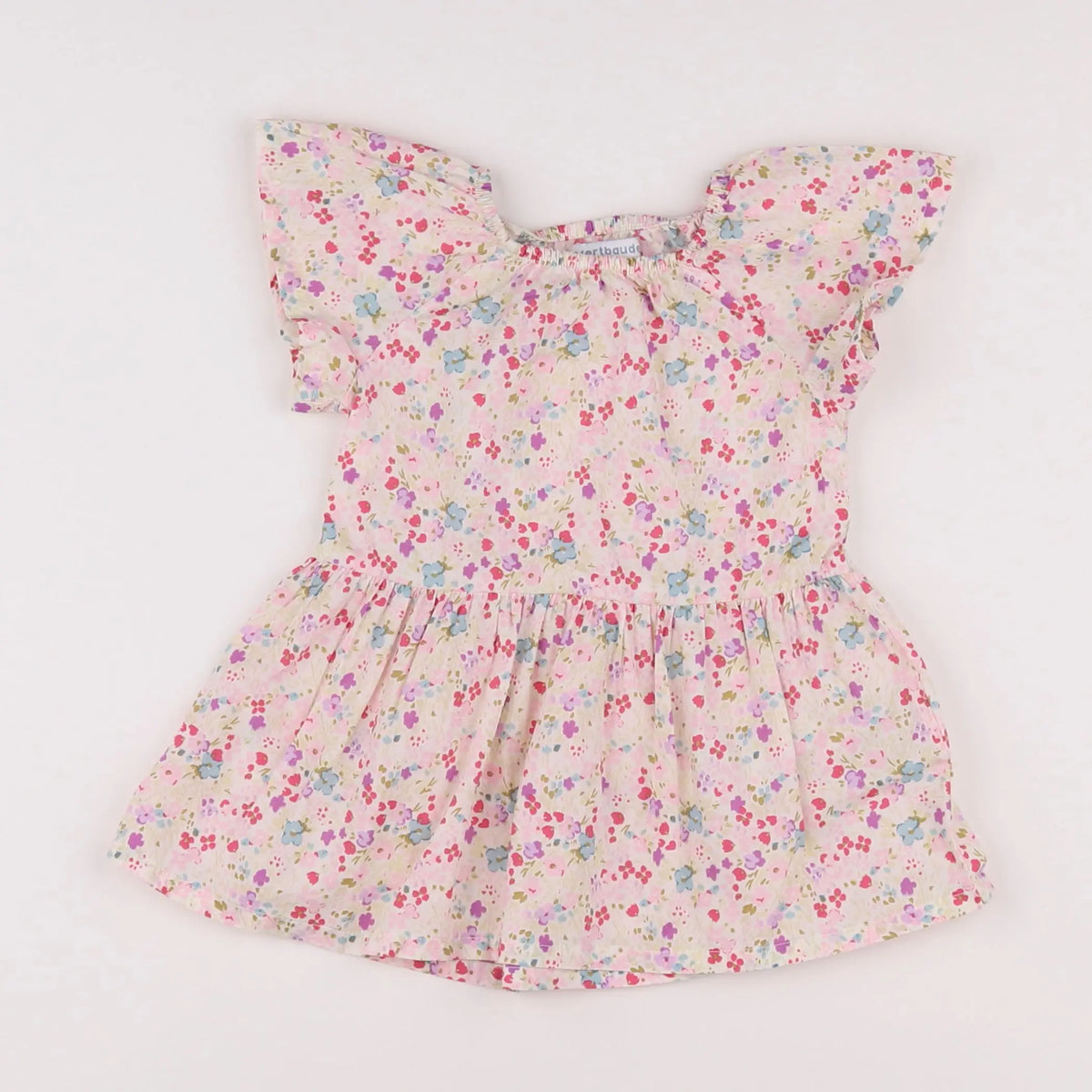 Vertbaudet - robe multicolore - 9 mois