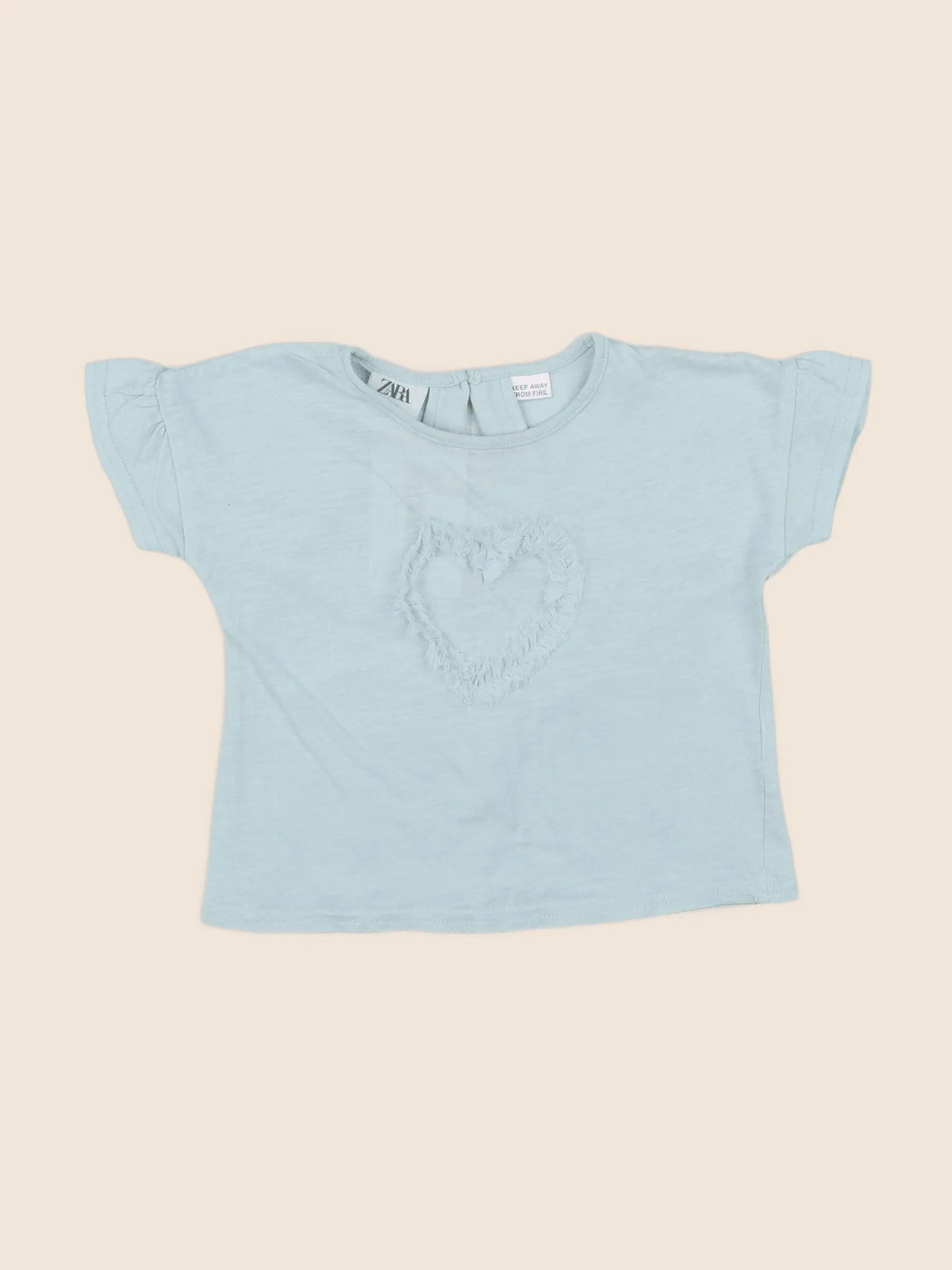 Zara - tee-shirt bleu - 9/12 mois