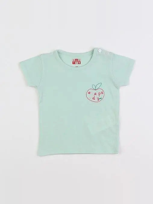 Bonton - tee-shirt vert - 6 mois