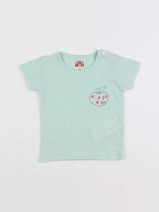 Bonton - tee-shirt vert - 6 mois