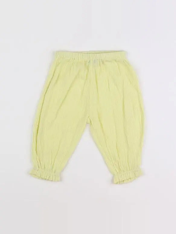 Bonton - pantalon jaune - 6 mois