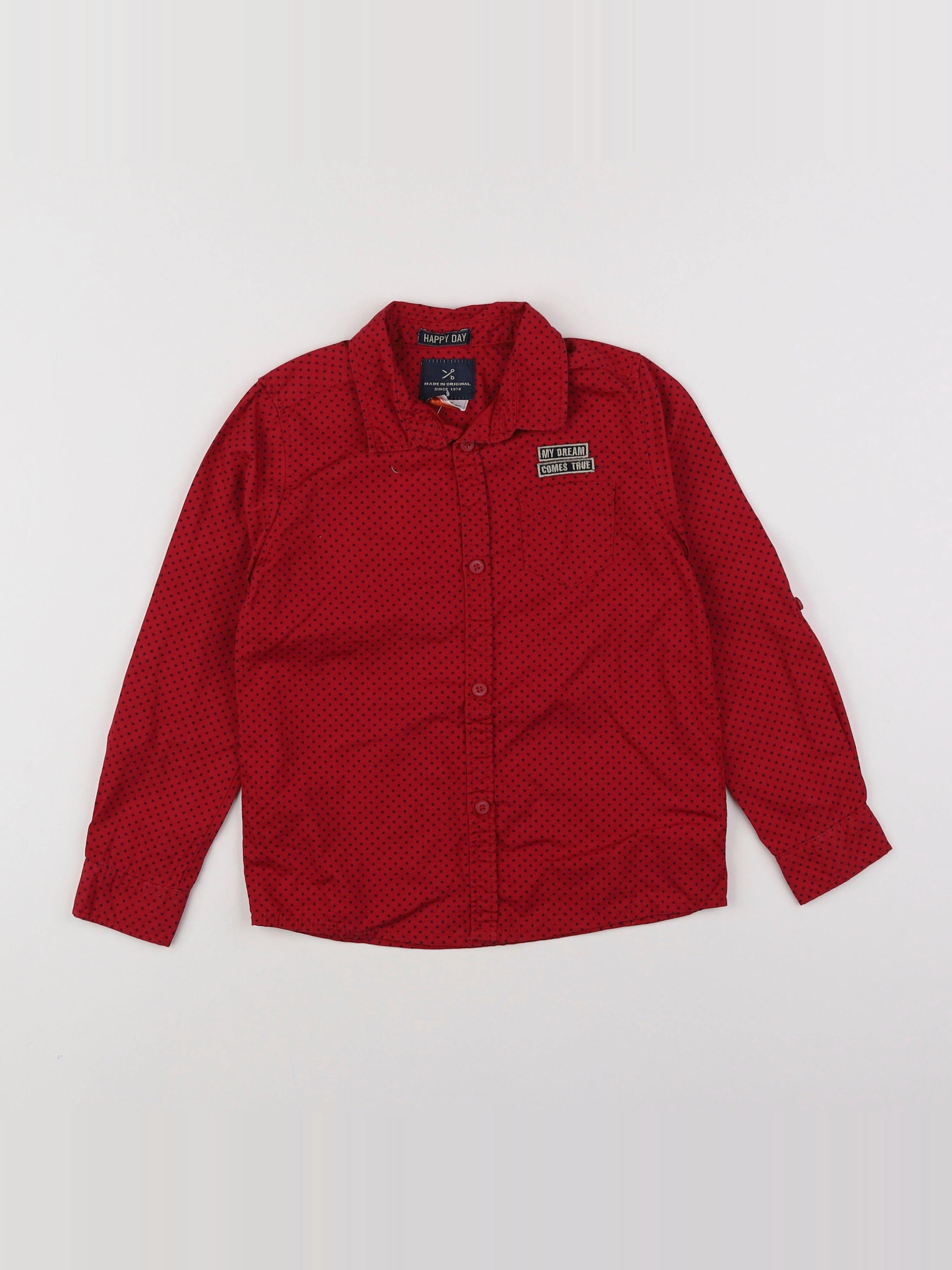 Tape à l'oeil - chemise rouge - 5 ans