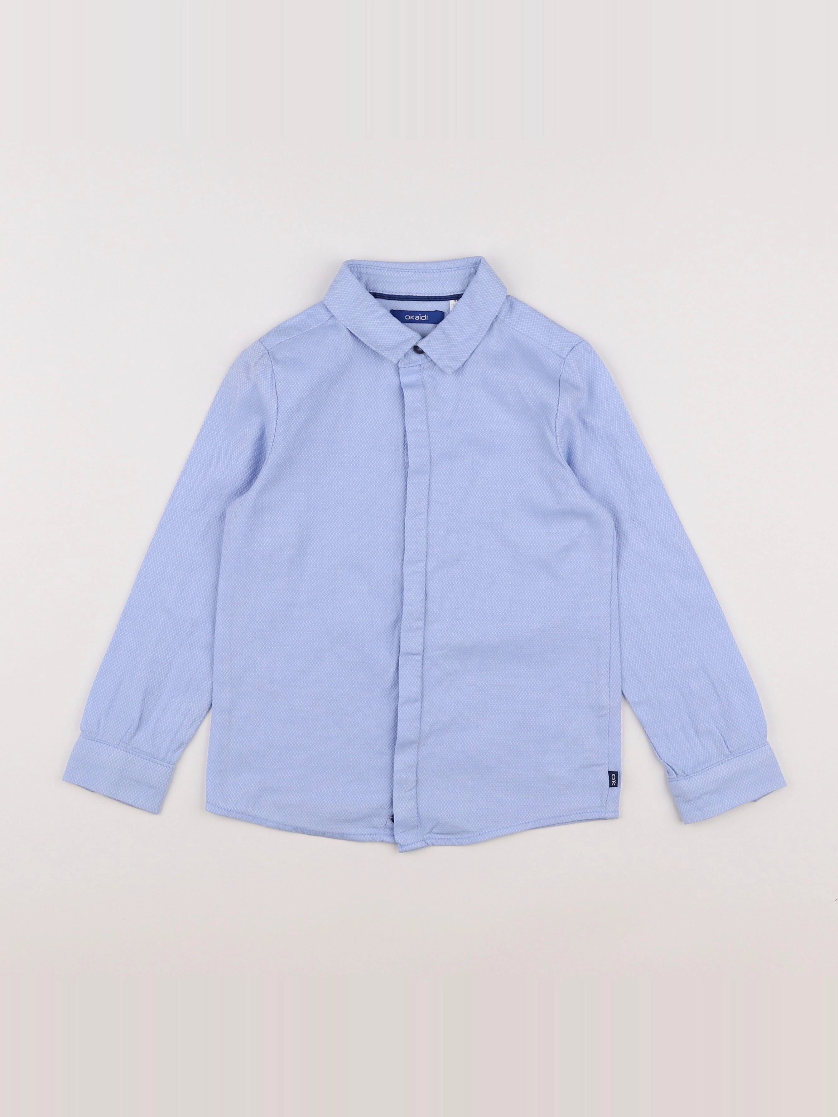 Okaidi - chemise bleu - 6 ans