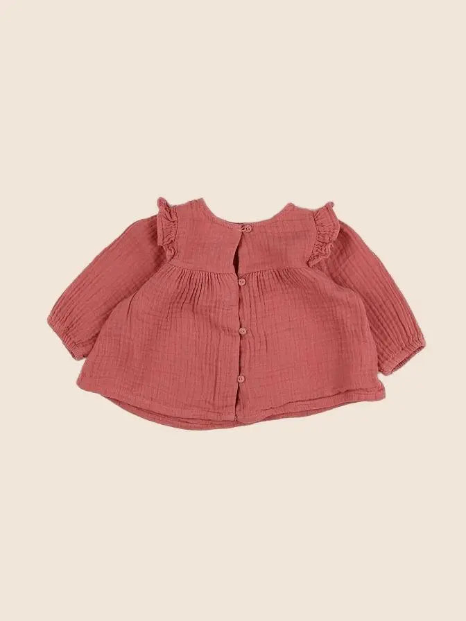 Vertbaudet - blouse rose - 3 mois