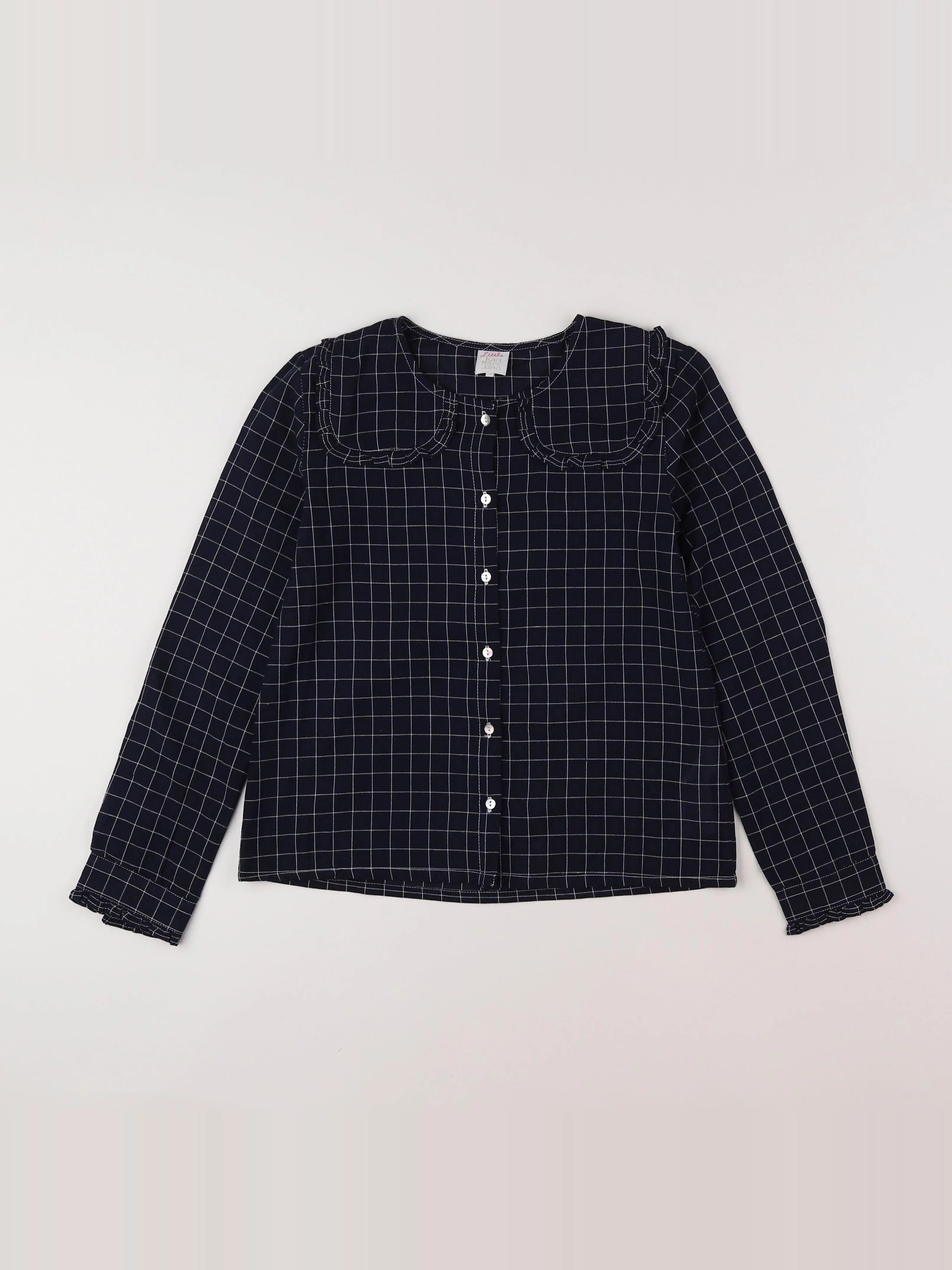 Little Karl Marc John - blouse bleu, blanc - 10 ans