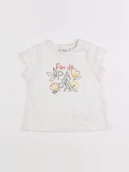 Tape à l'oeil - tee-shirt blanc - 6 mois