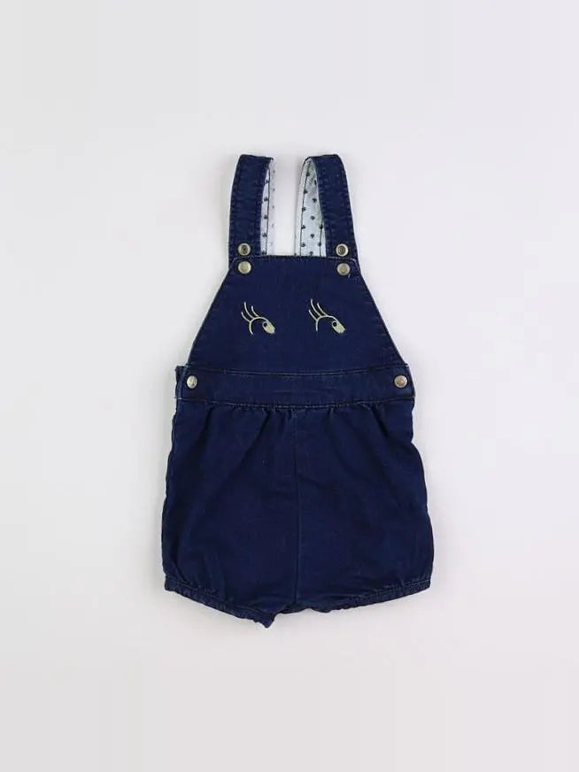 Petit Bateau - combinaison bleu - 6 mois