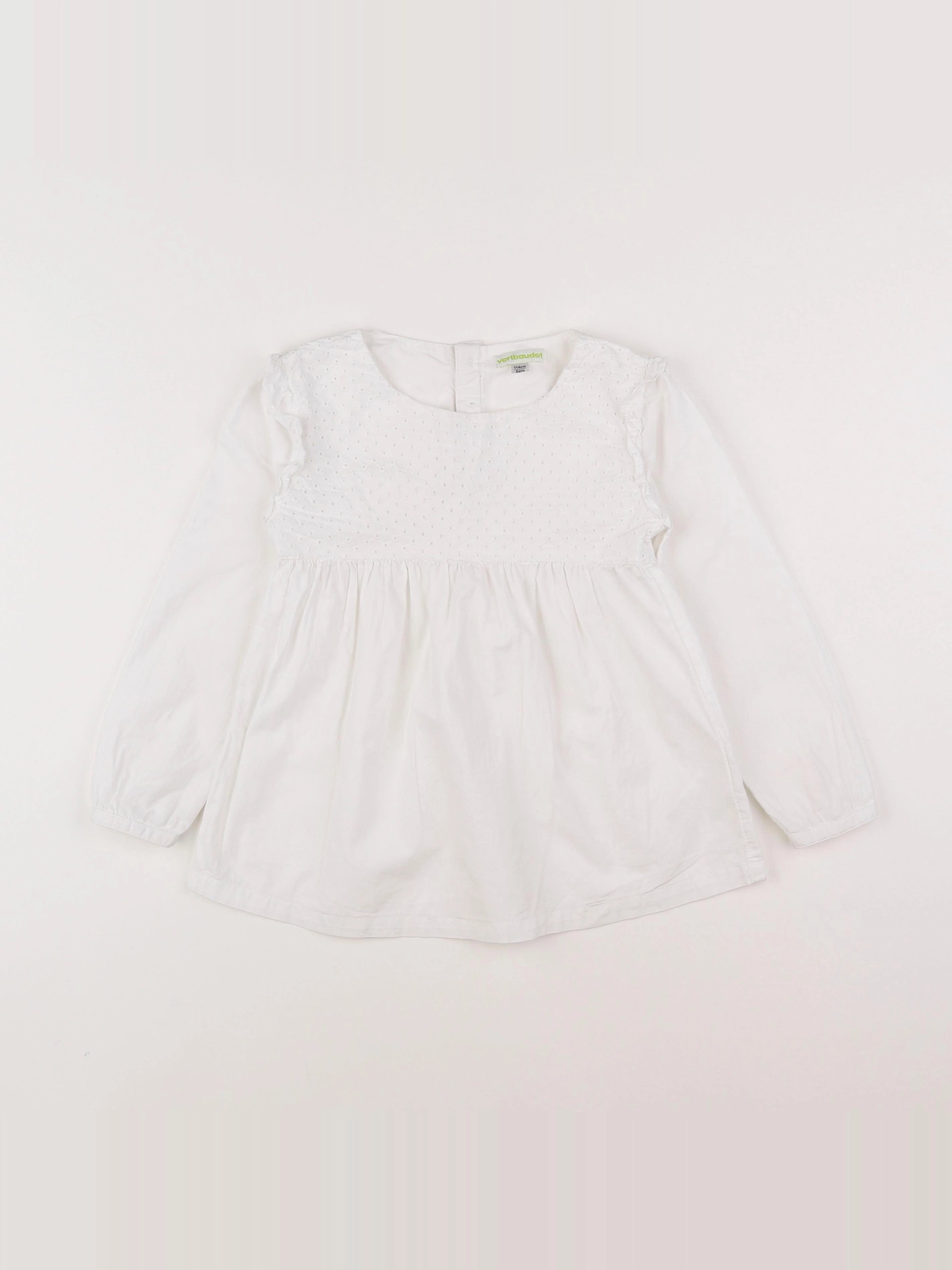 Vertbaudet - blouse blanc - 6 ans