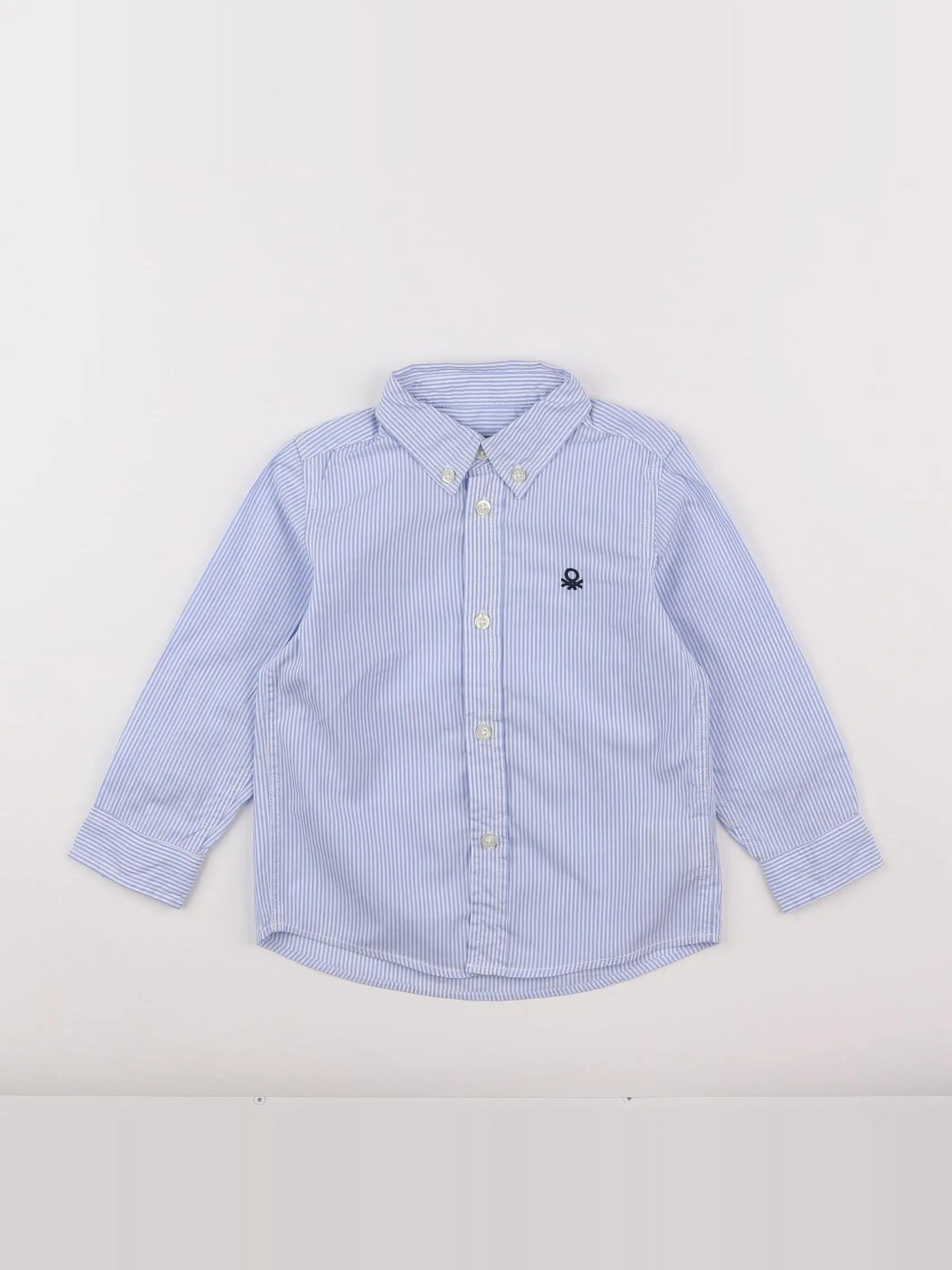 Benetton - chemise bleu - 2 ans