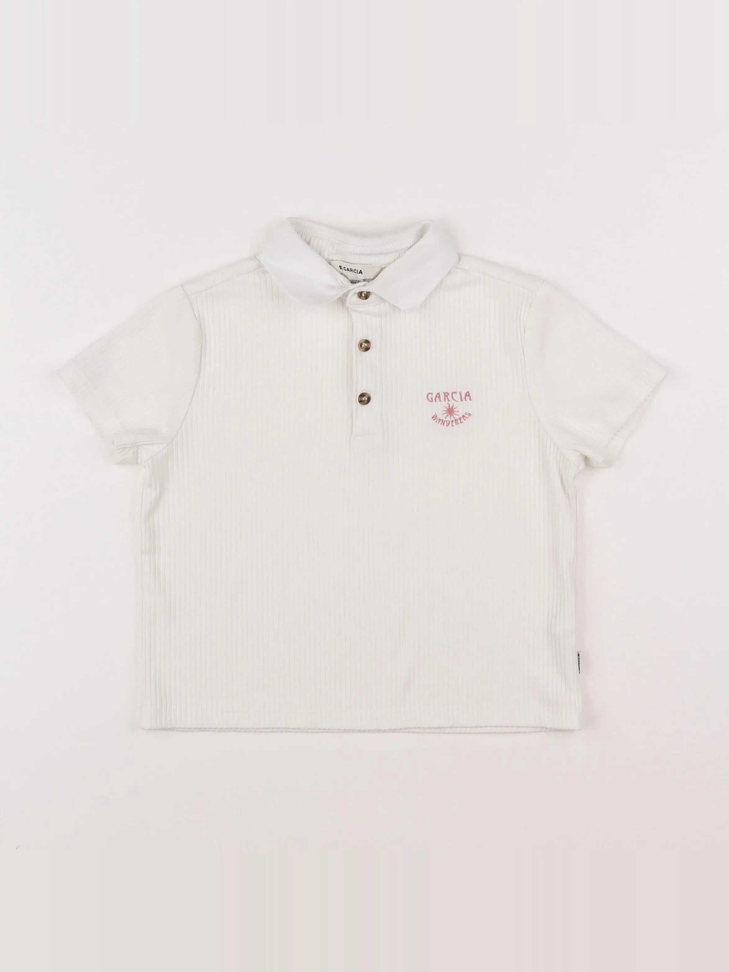 Garcia - polo blanc - 10/11 ans