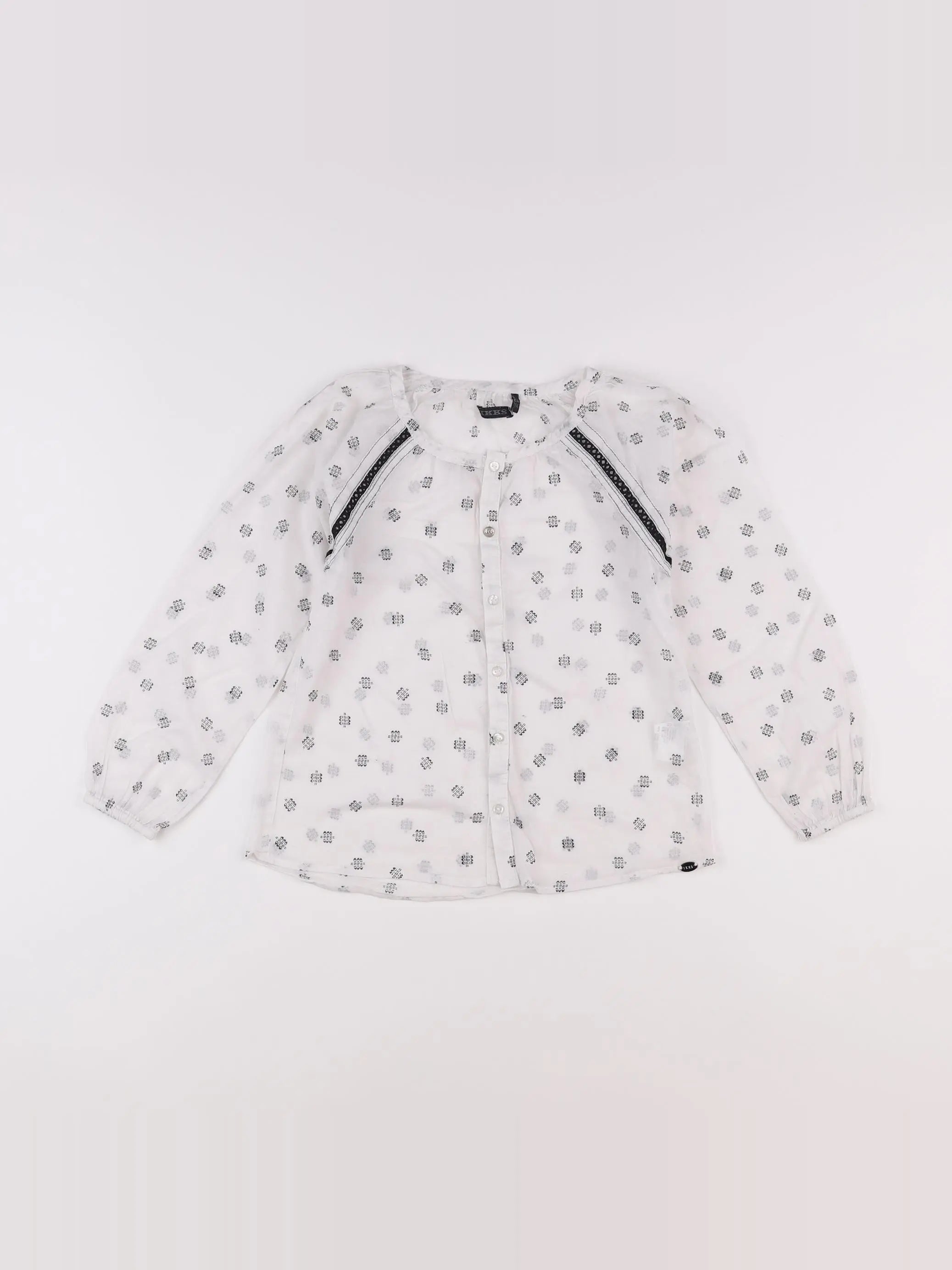 IKKS - blouse blanc - 6 ans