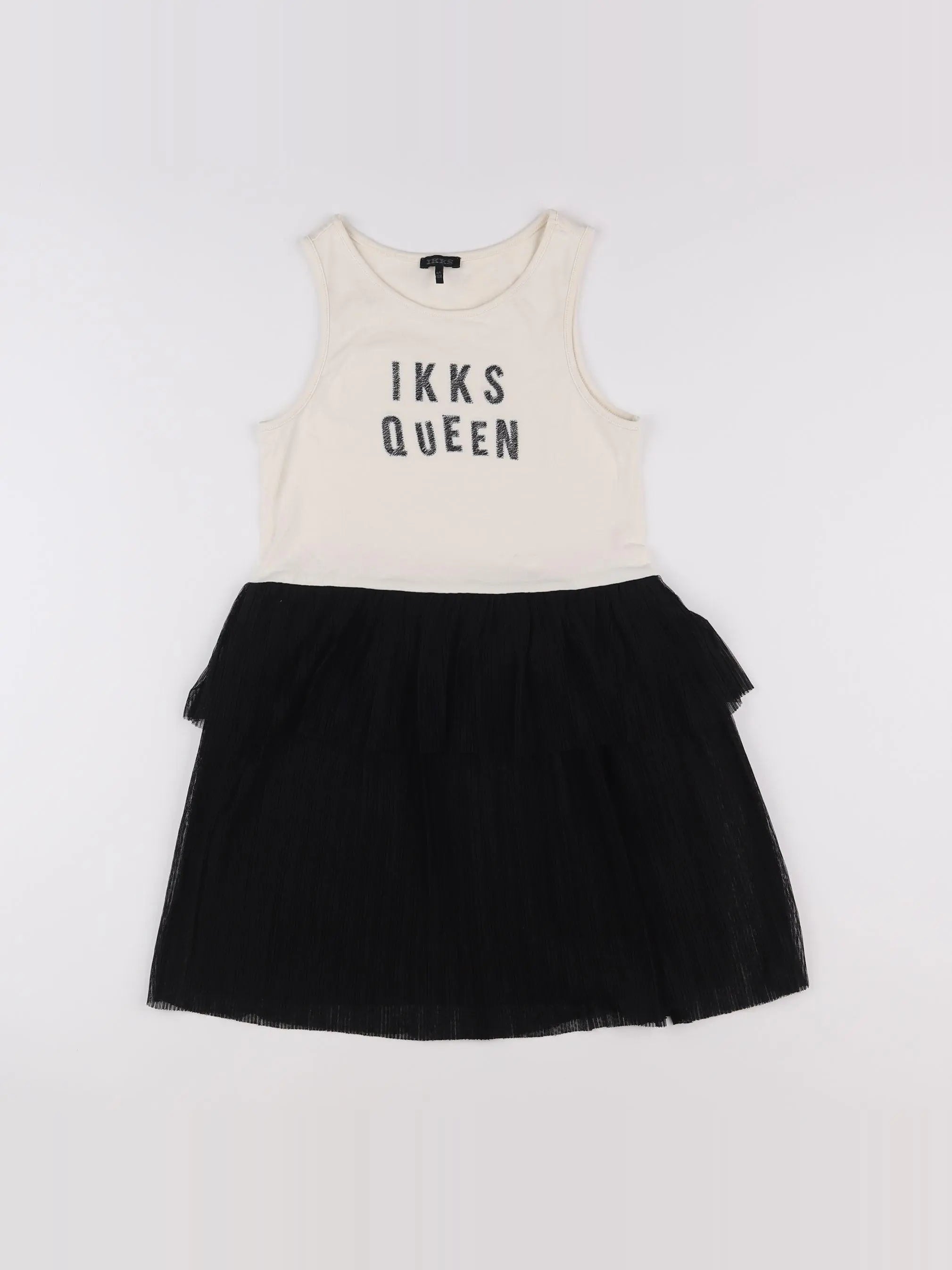 IKKS - robe noir, blanc - 8 ans