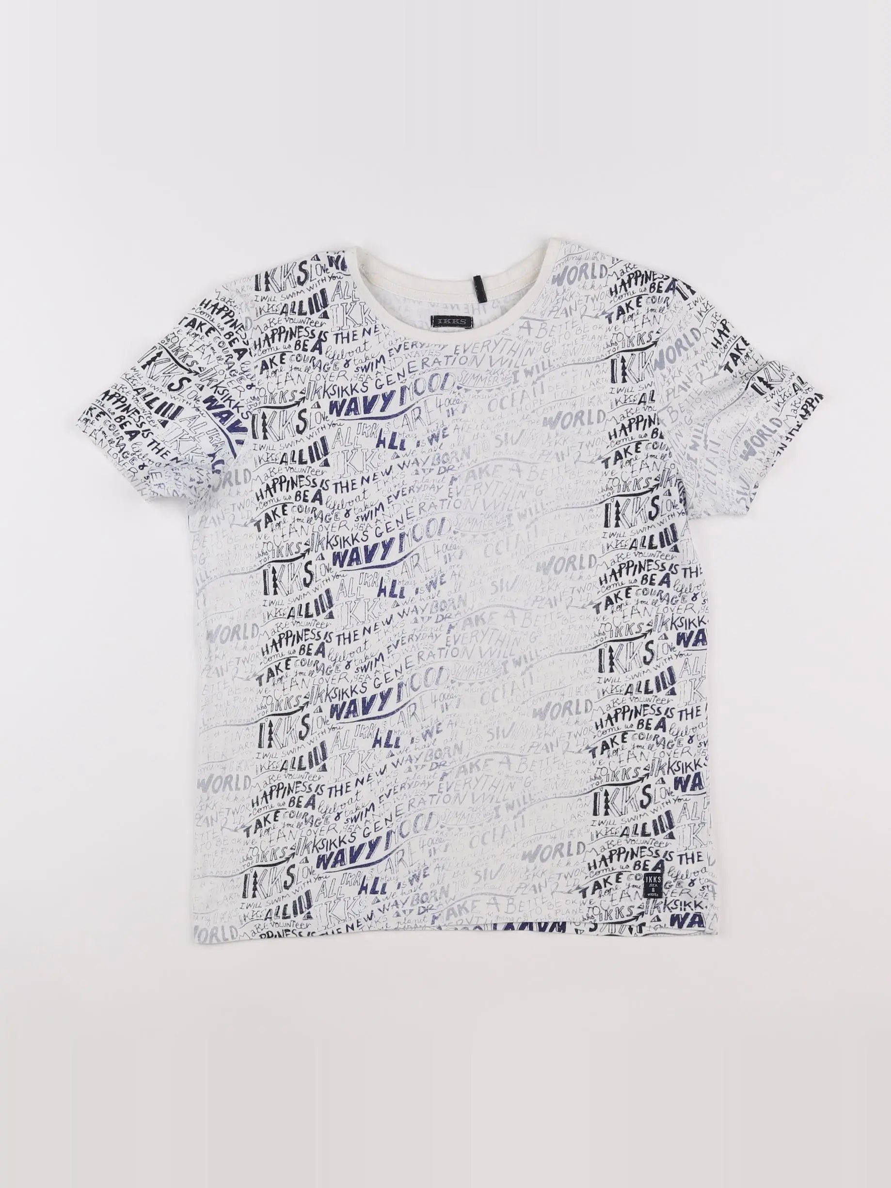 IKKS - tee-shirt blanc - 10 ans