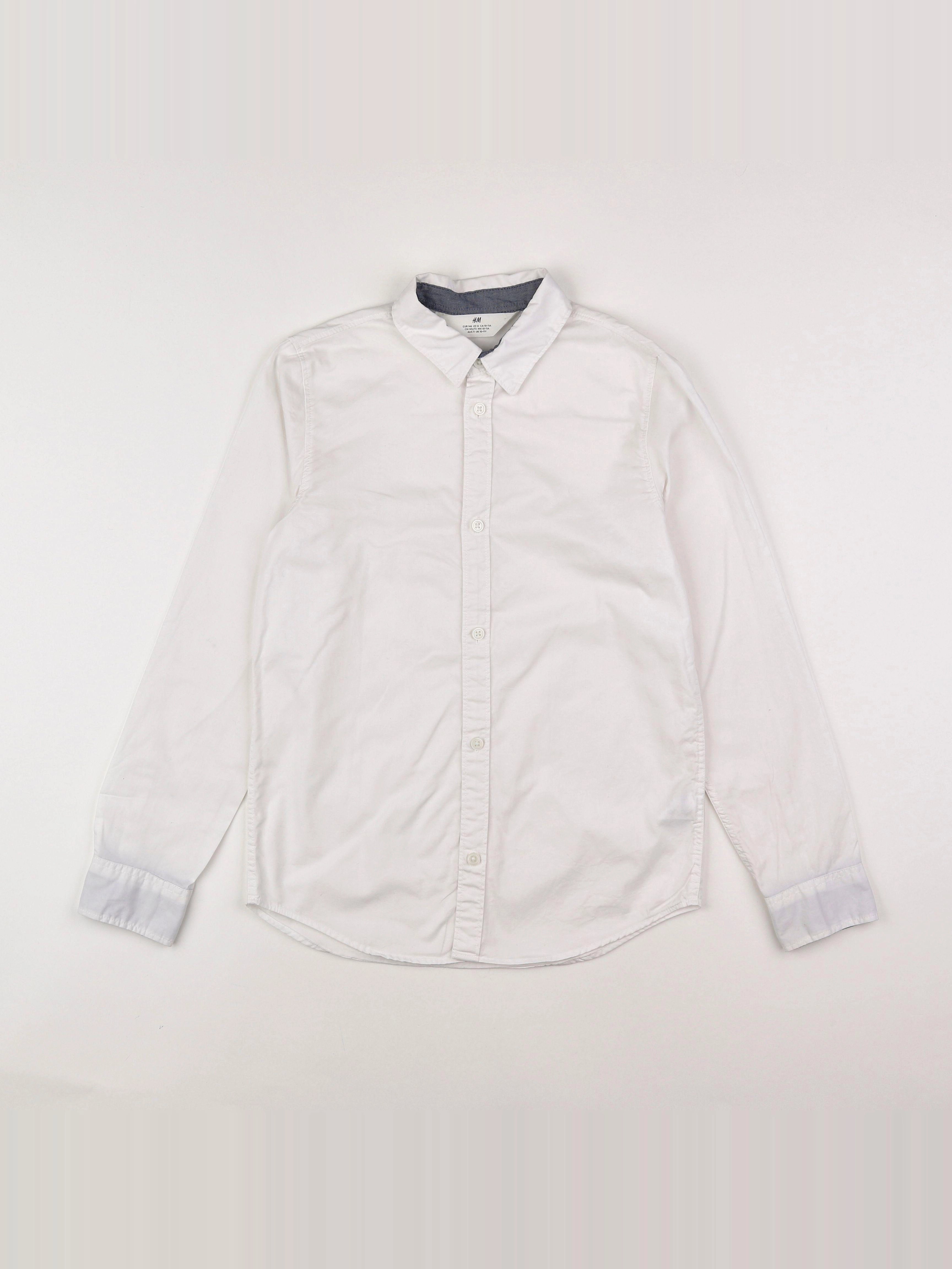 H&M - chemise blanc - 10/11 ans