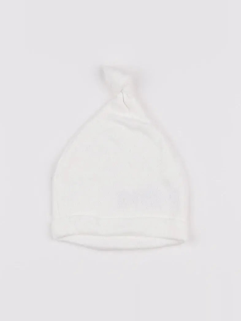 Vertbaudet - bonnet blanc - 12/18 mois