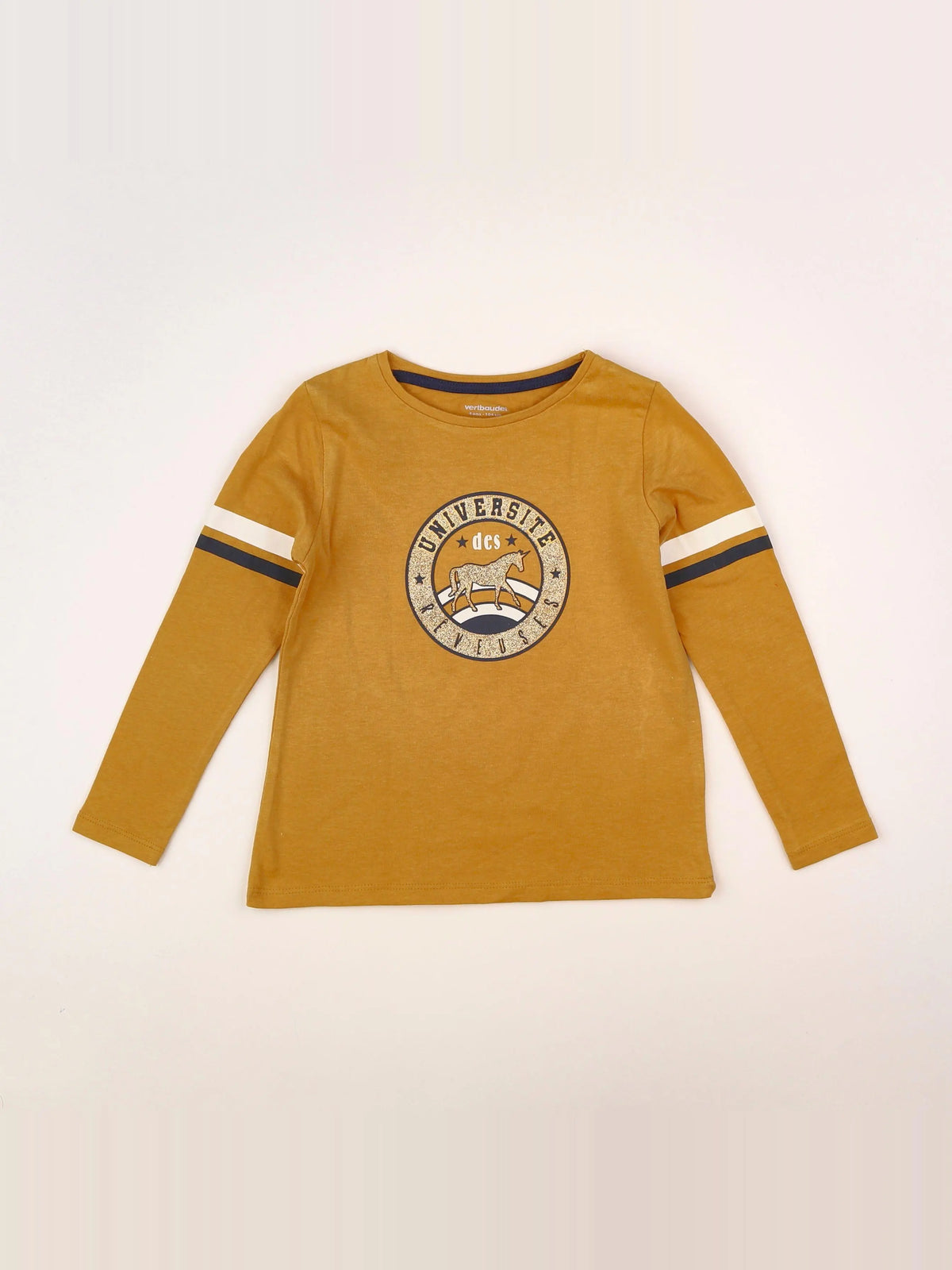 Vertbaudet - tee-shirt jaune - 4 ans