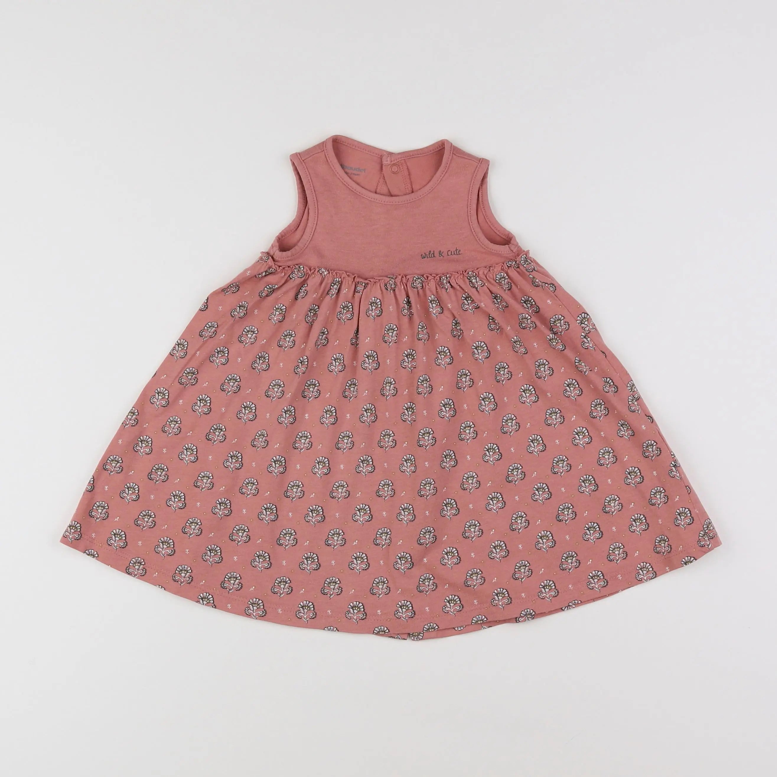 Vertbaudet - robe rose - 12 mois