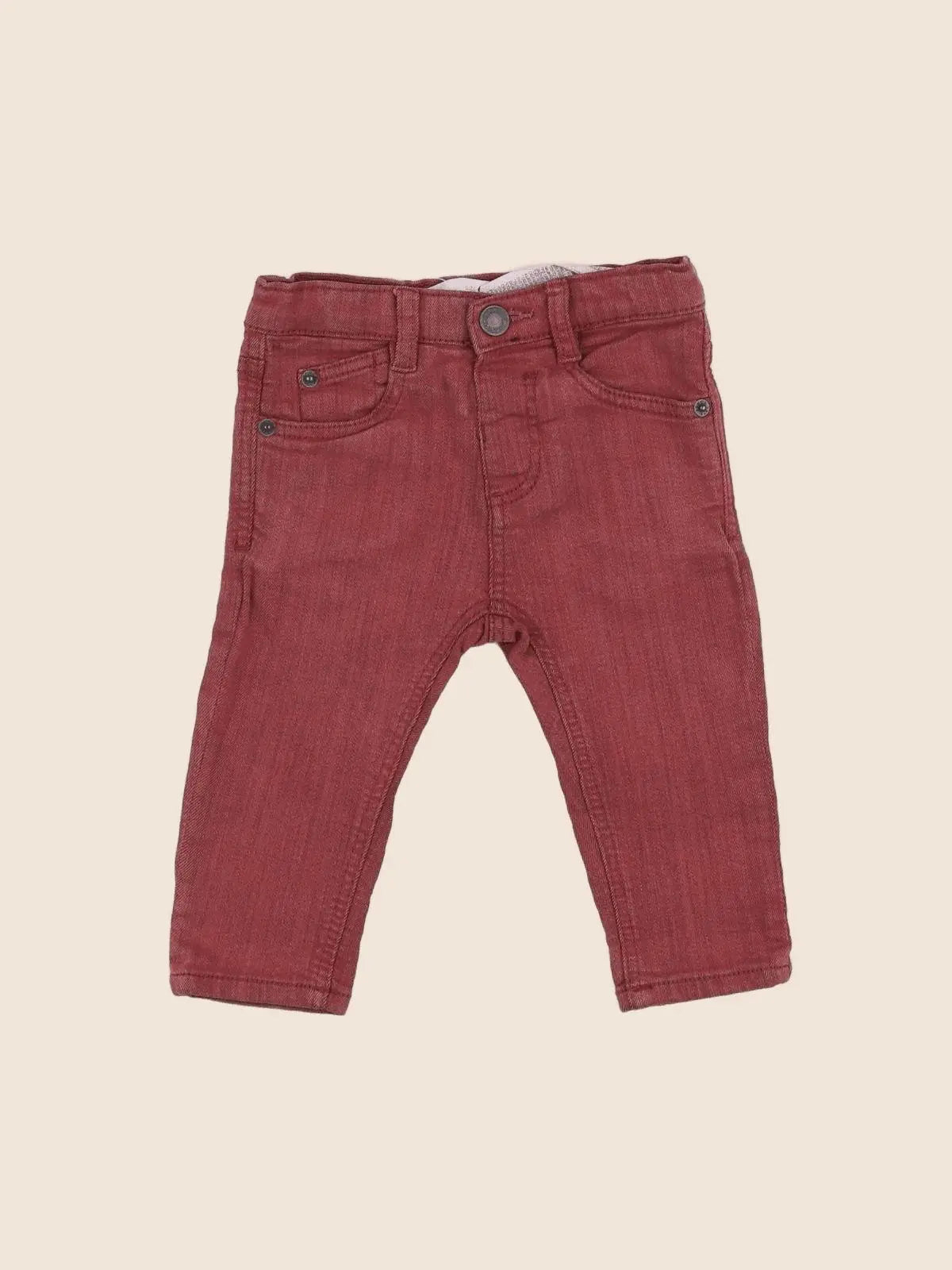 Zara - pantalon rouge - 6/9 mois