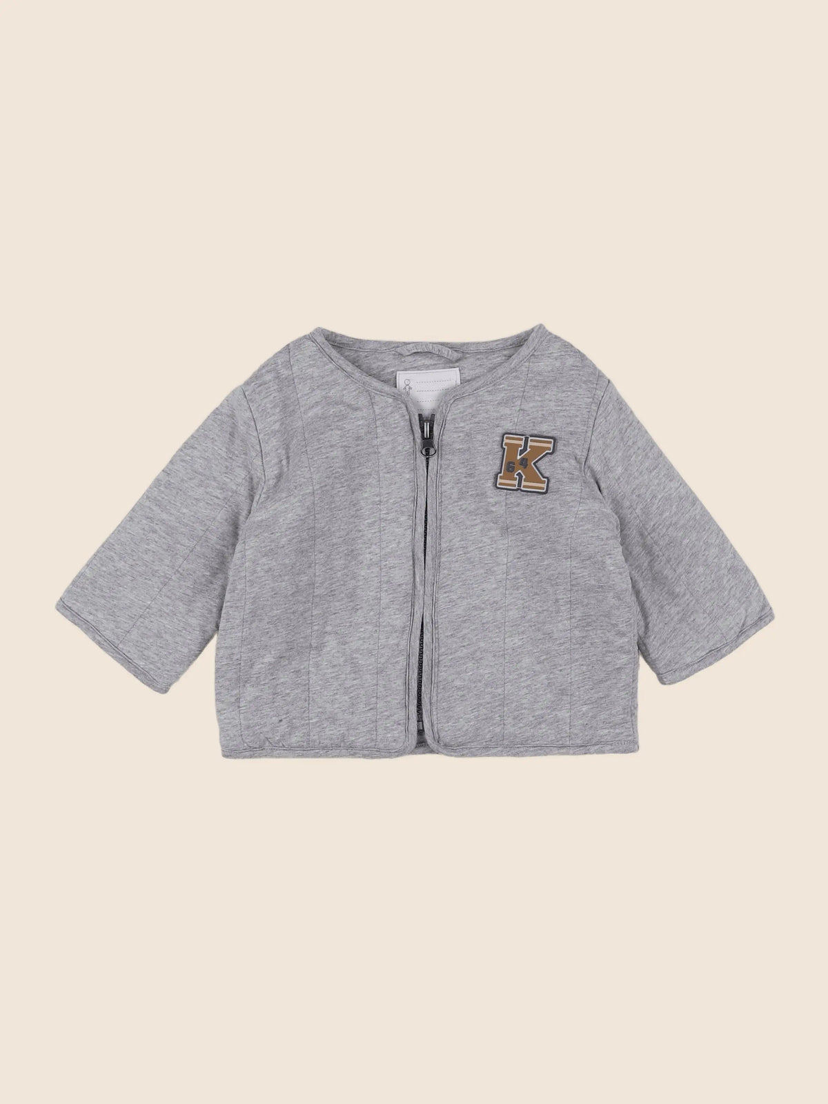 Vertbaudet - veste gris - 9 mois