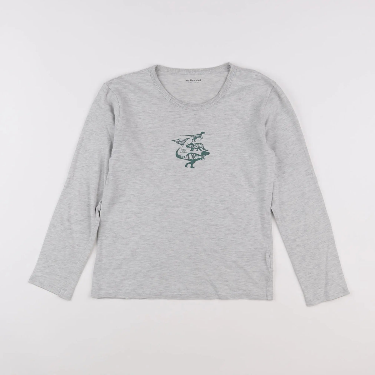 Vertbaudet - tee-shirt gris - 10 ans