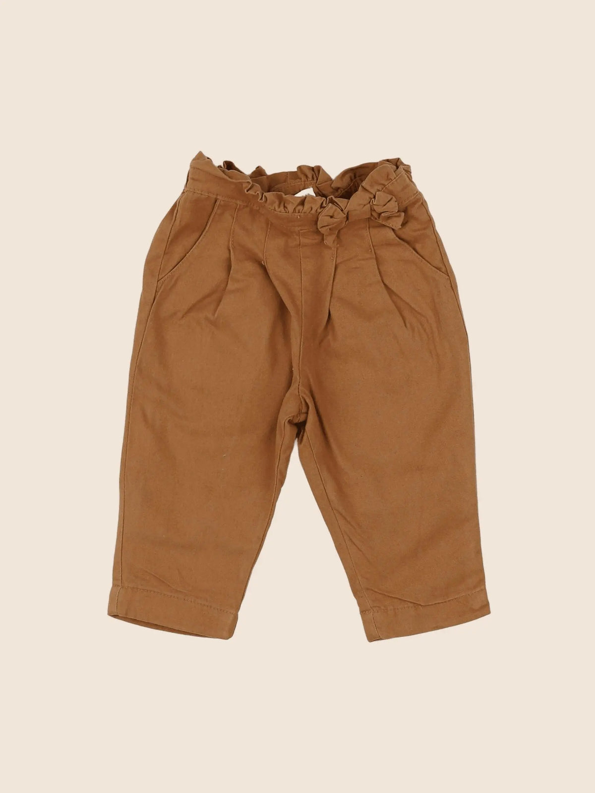 Vertbaudet - pantalon marron - 6 mois