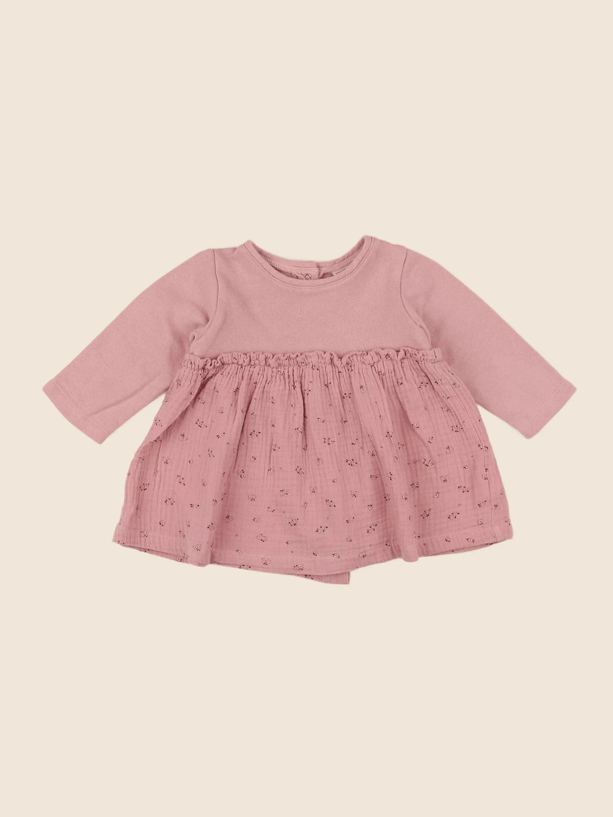 Vertbaudet - robe rose - 9 mois