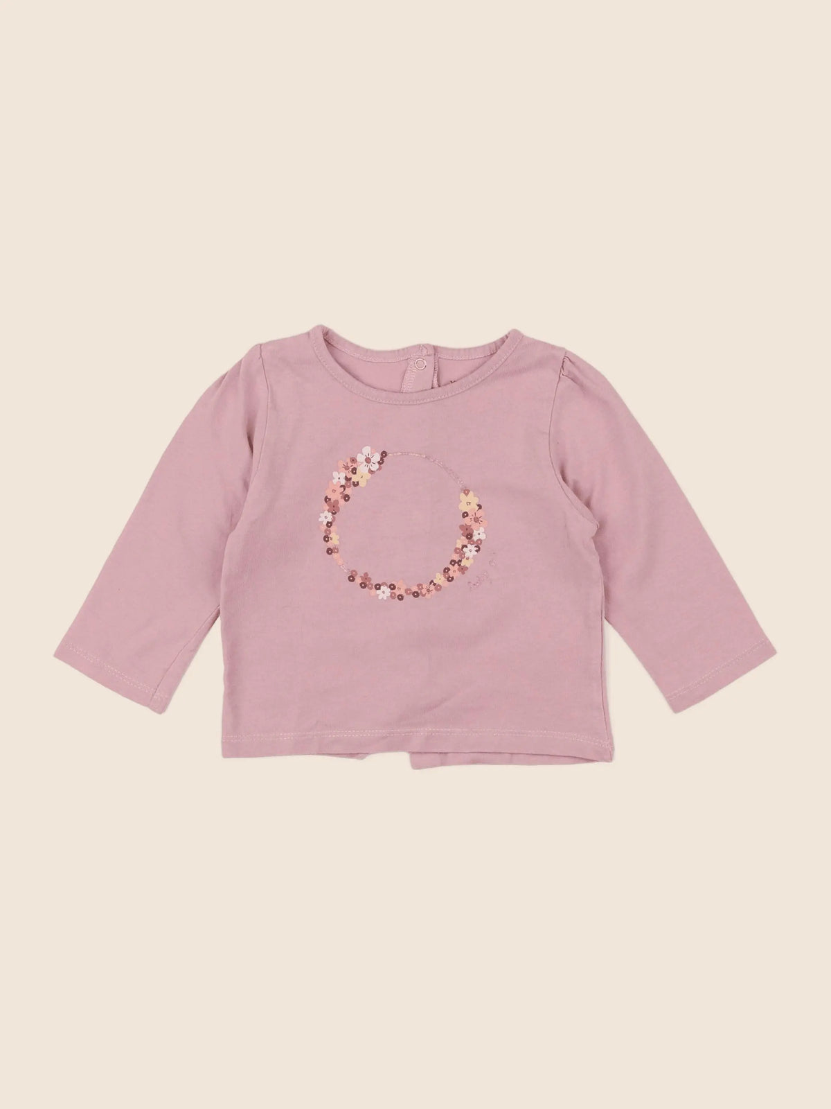 Vertbaudet - tee-shirt rose - 9 mois