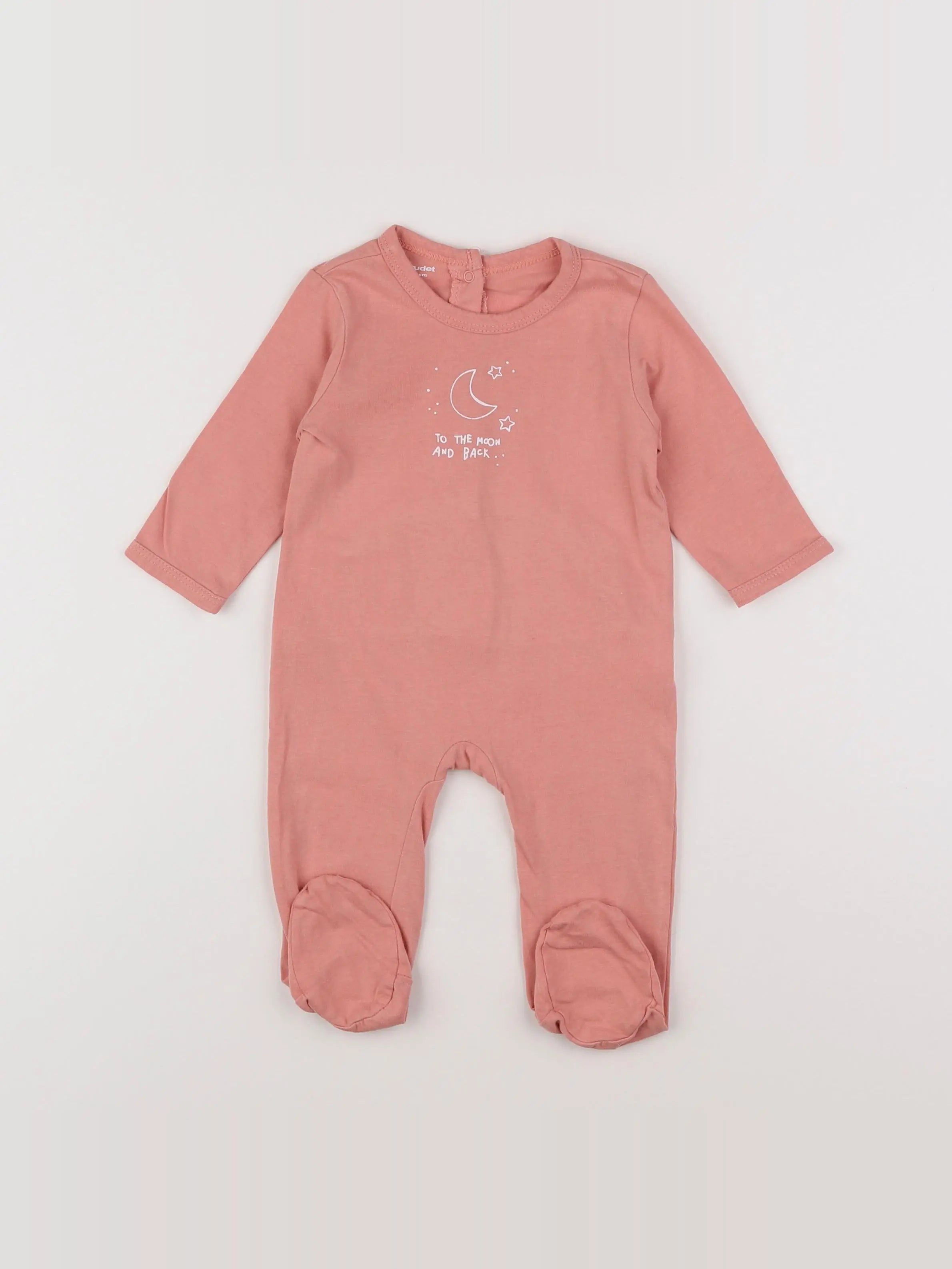 Vertbaudet - pyjama coton rose - 6 mois