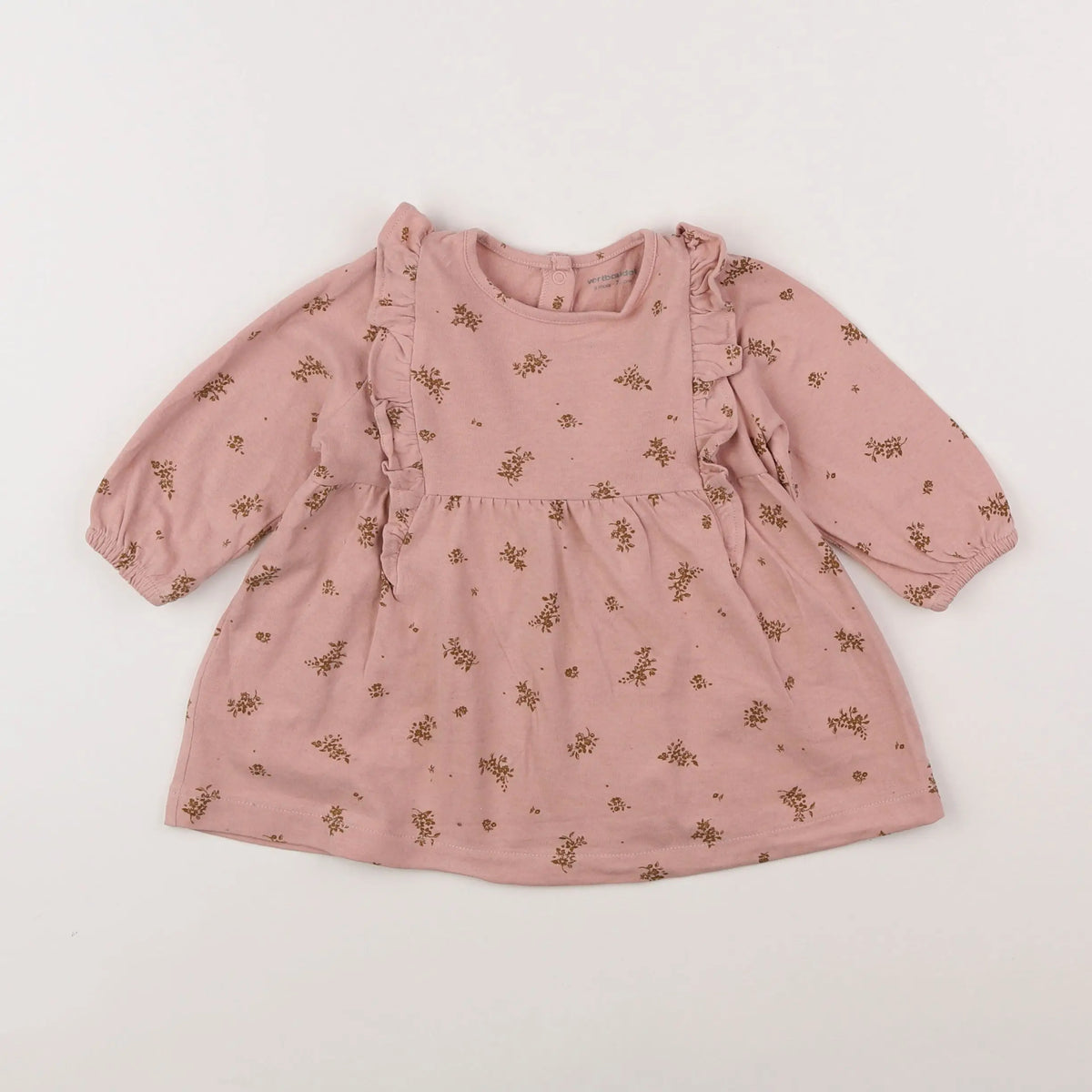 Vertbaudet - robe rose - 9 mois