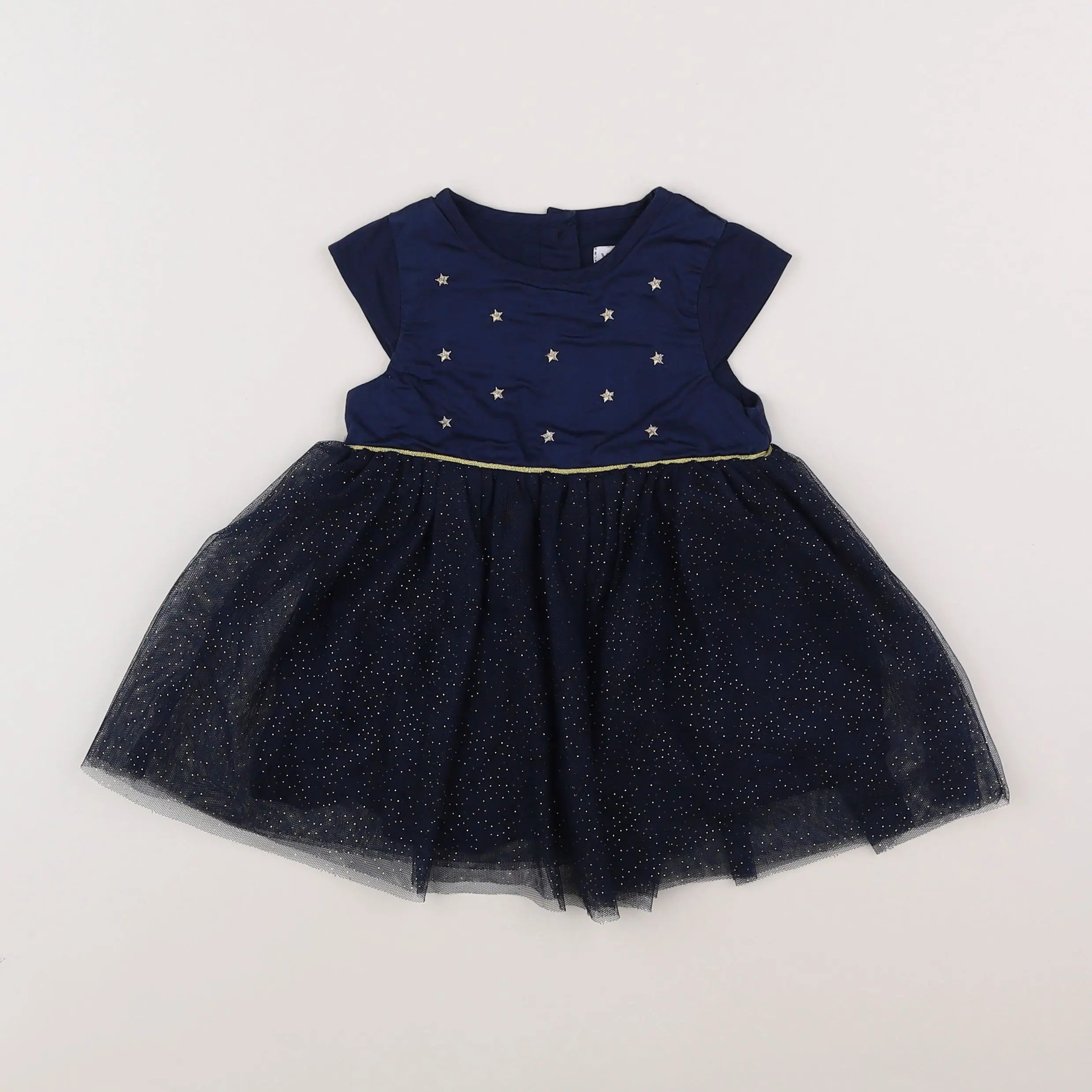 Vertbaudet - robe bleu - 9 mois