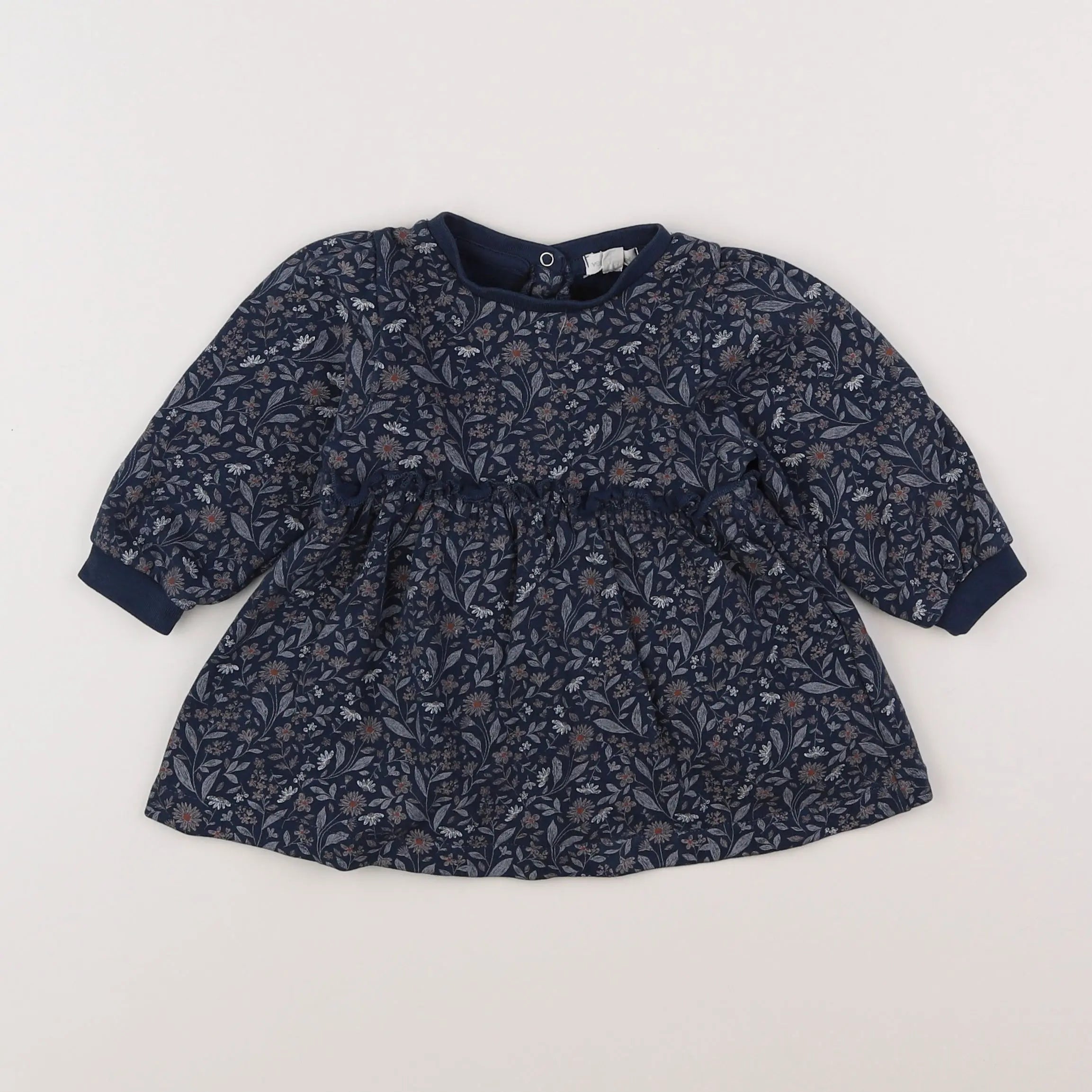 Vertbaudet - robe multicolore - 9 mois