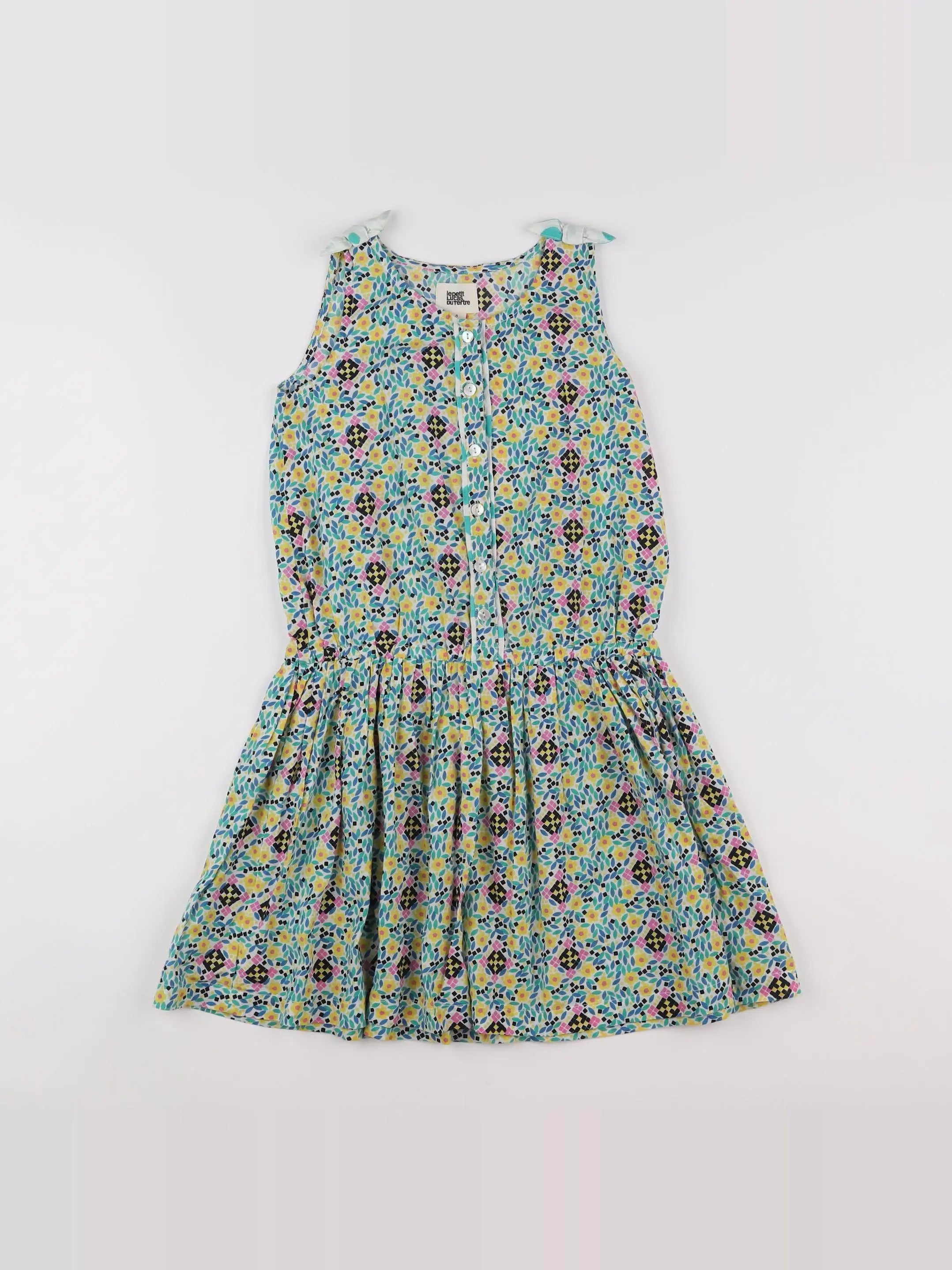 Lucas du Tertre - robe multicolore - 8 ans