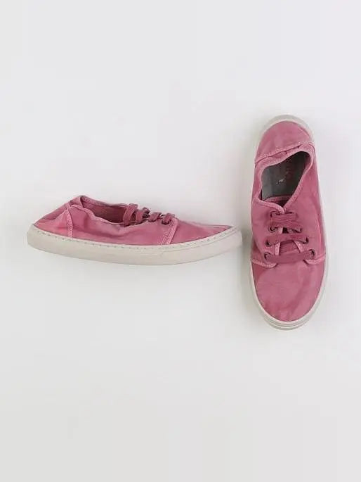 Cienta - tennis à scratch/ lacets rose - pointure 37