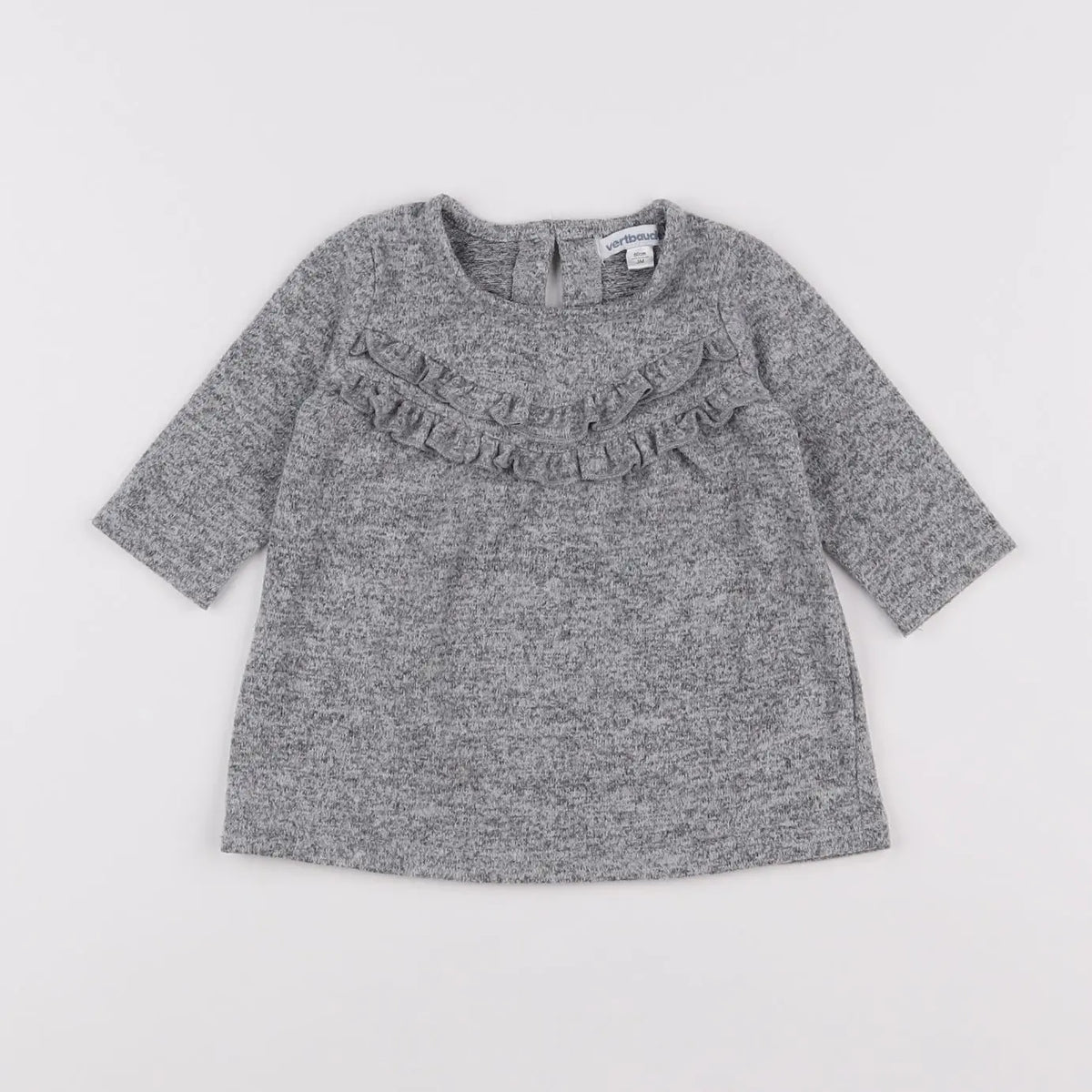 Vertbaudet - robe gris - 3 mois