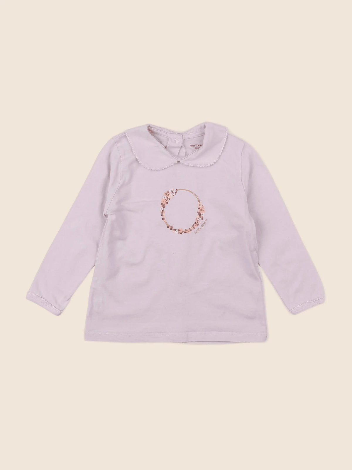 Vertbaudet - tee-shirt violet - 2 ans