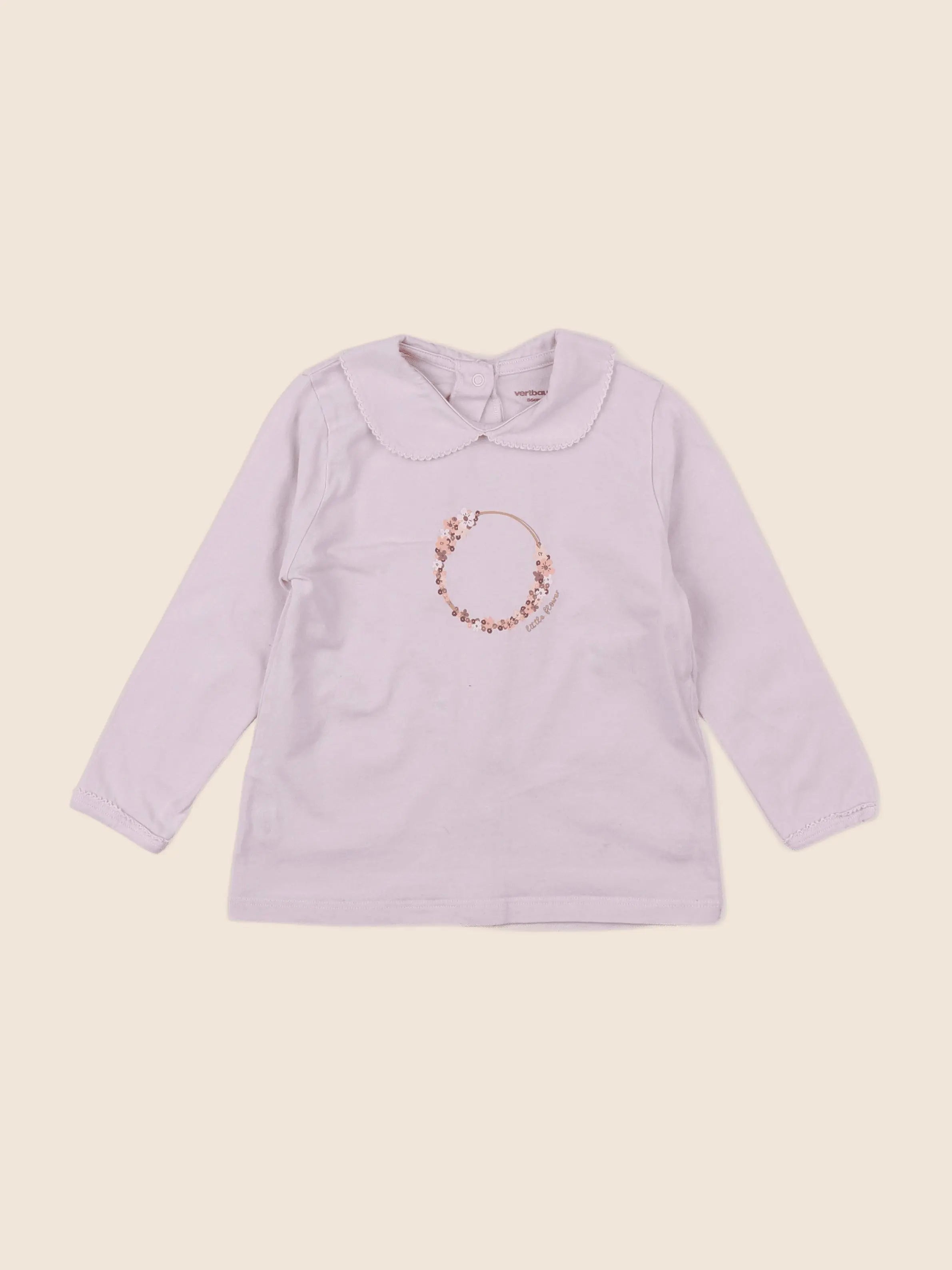 Vertbaudet - tee-shirt violet - 2 ans