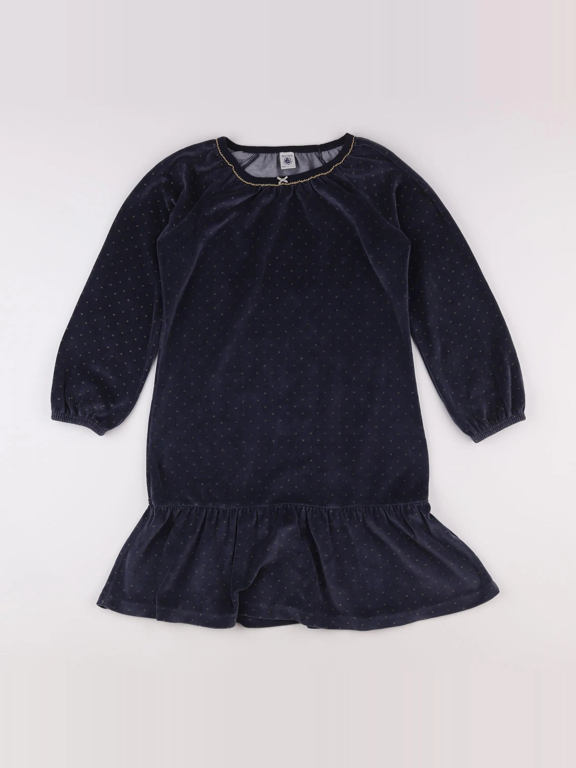 Petit Bateau - robe bleu - 10 ans