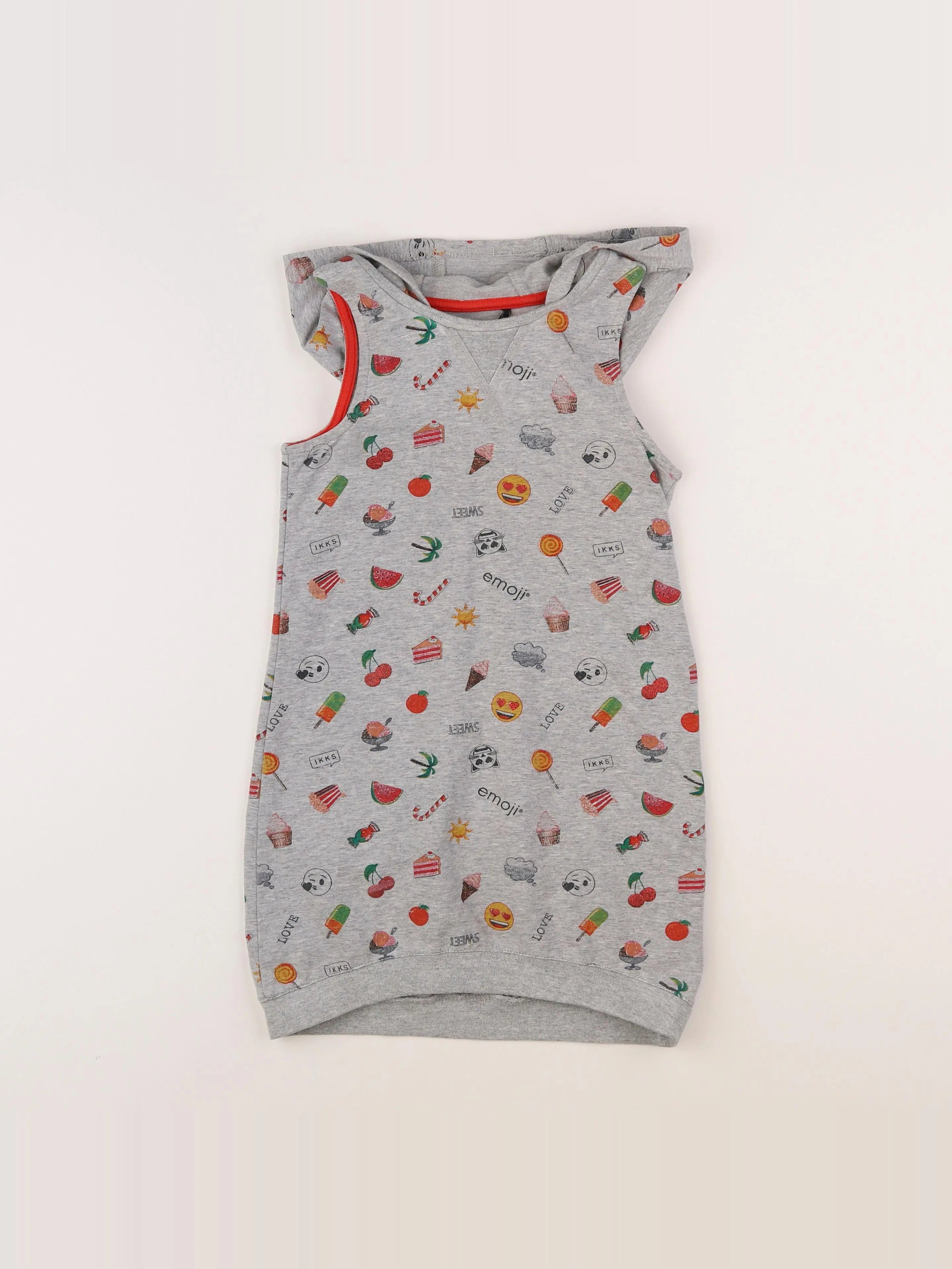 IKKS - robe gris - 8 ans