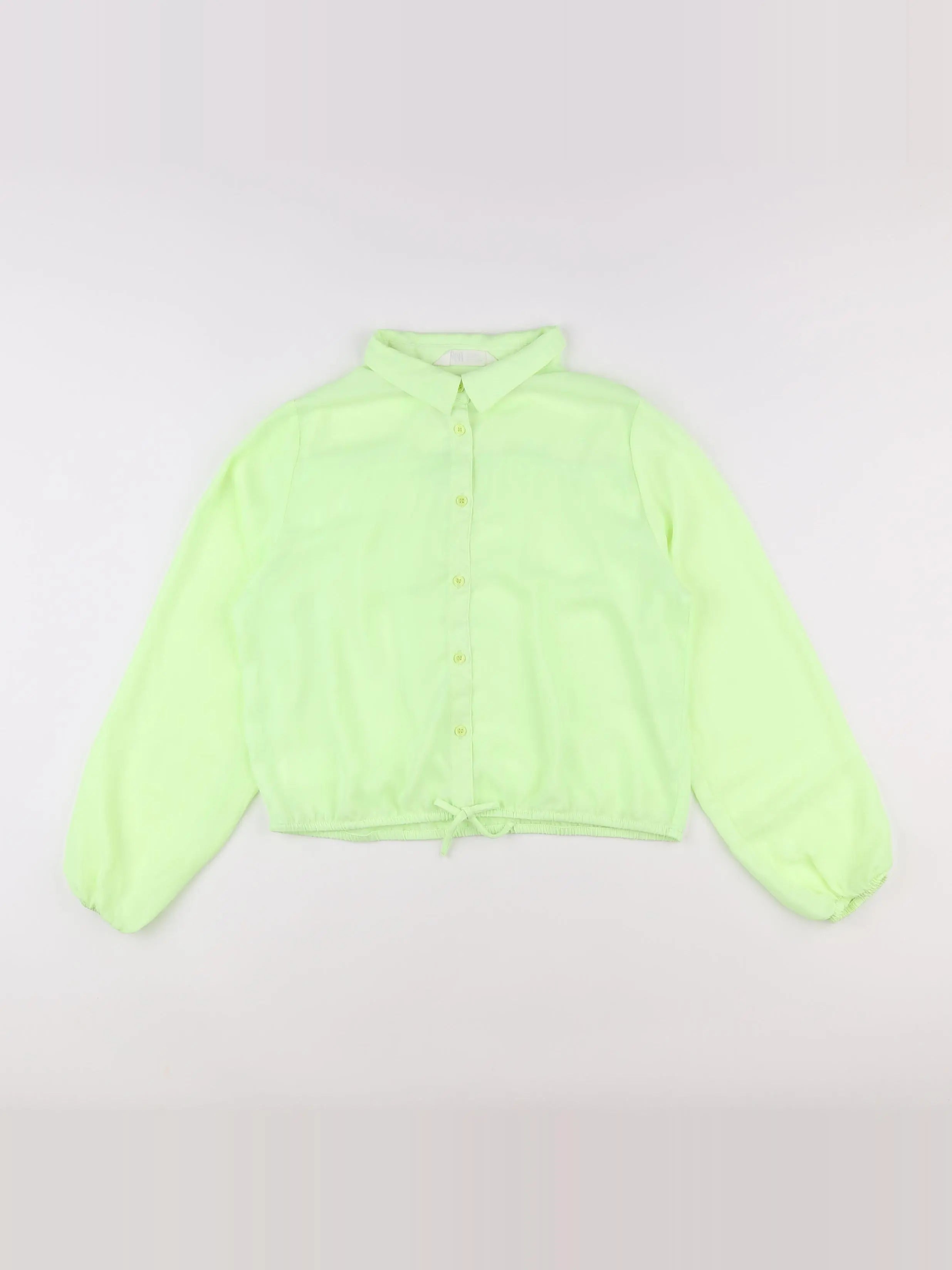 H&M - blouse jaune fluo - 13/14 ans