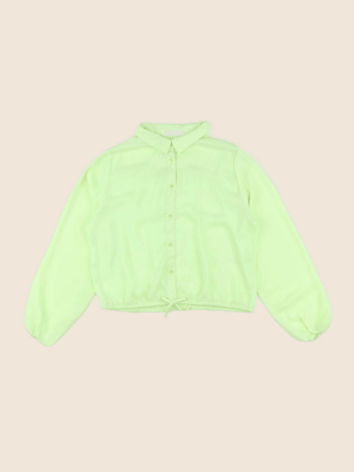 H&M - blouse jaune fluo - 13/14 ans