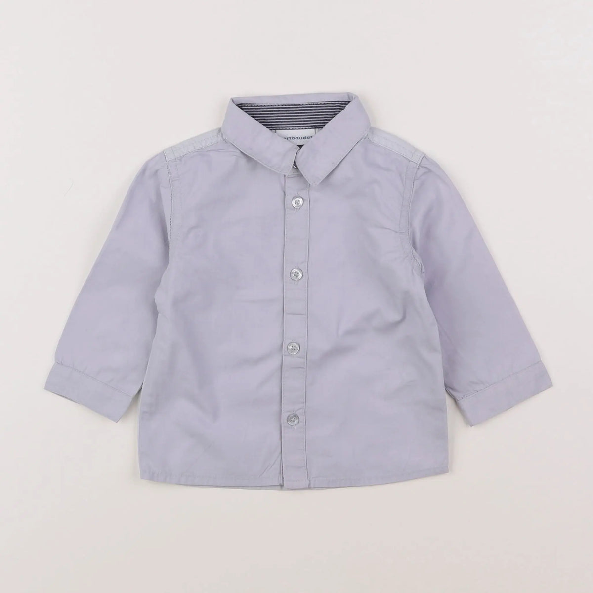 Vertbaudet - chemise bleu - 9 mois