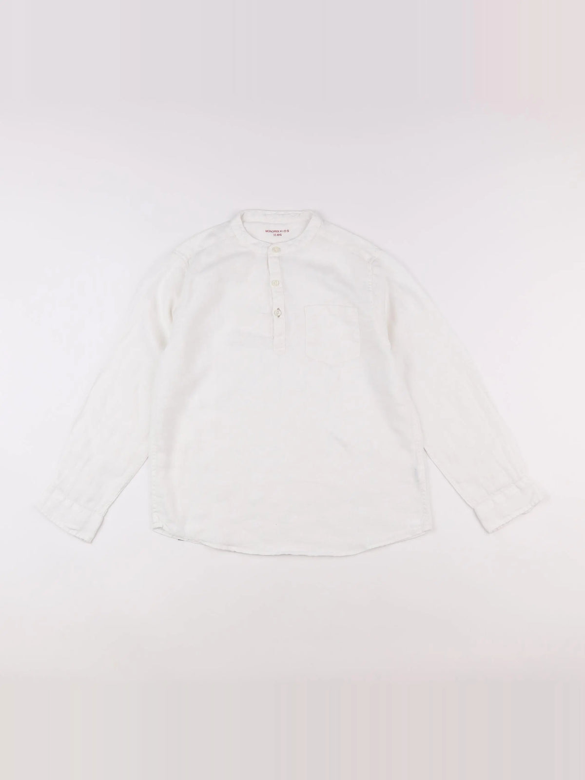 Monoprix - chemise blanc - 10 ans