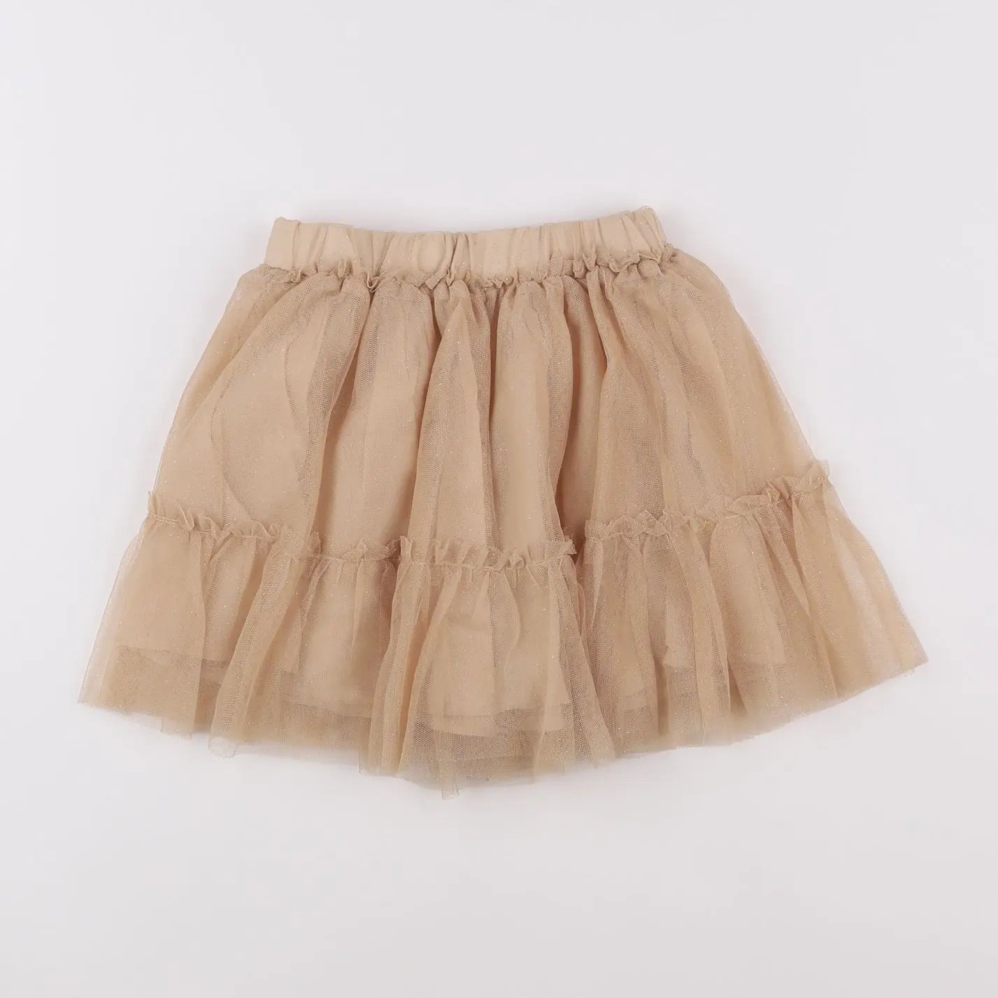 Vertbaudet - jupe beige - 4 ans
