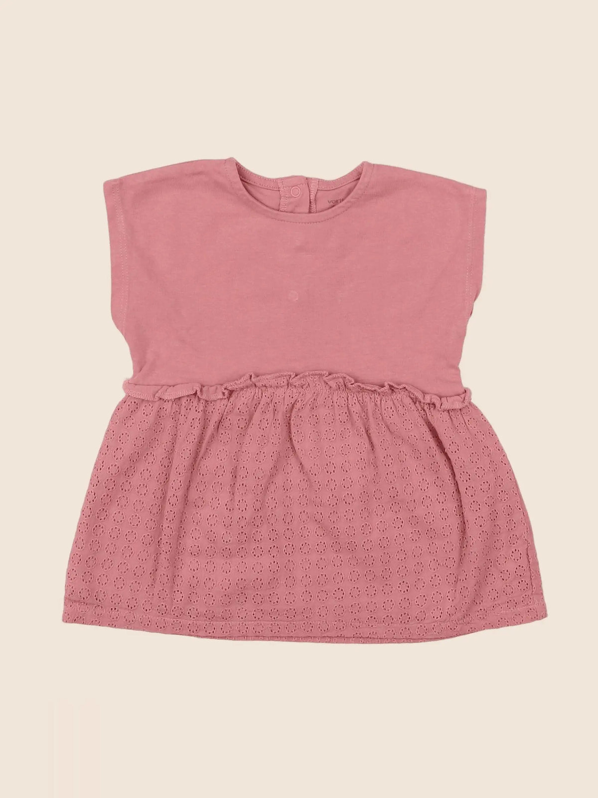Vertbaudet - robe rose - 6 mois