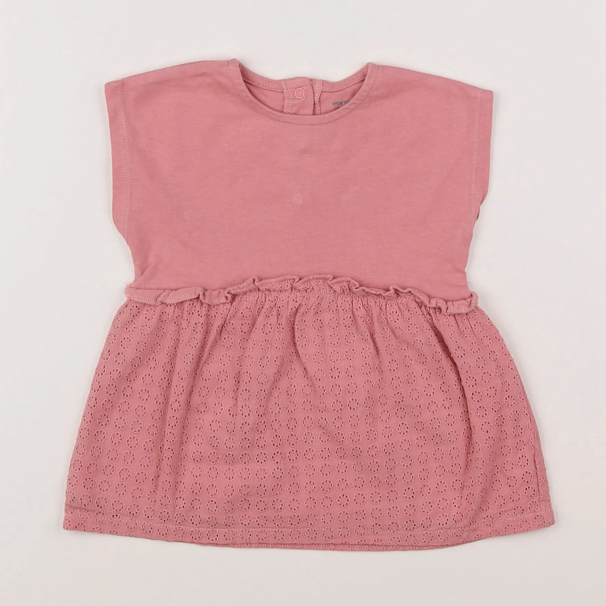 Vertbaudet - robe rose - 6 mois